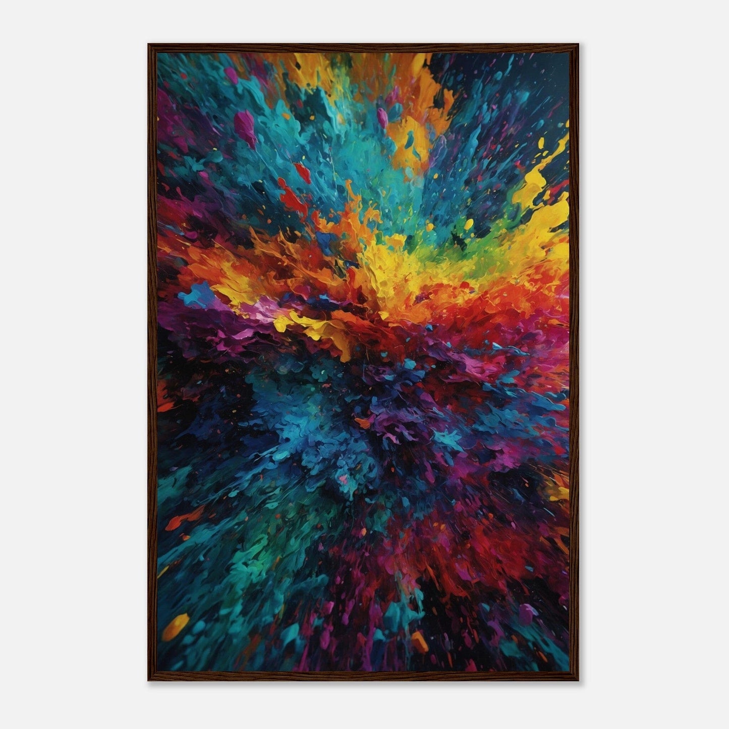 Premium Matte Paper Wooden Framed Poster - Exklusive Kunst in stilvollen Holzrahmen Print Material Modern Masterpieces 60x90 cm / 24x36″ Dark wood frame 