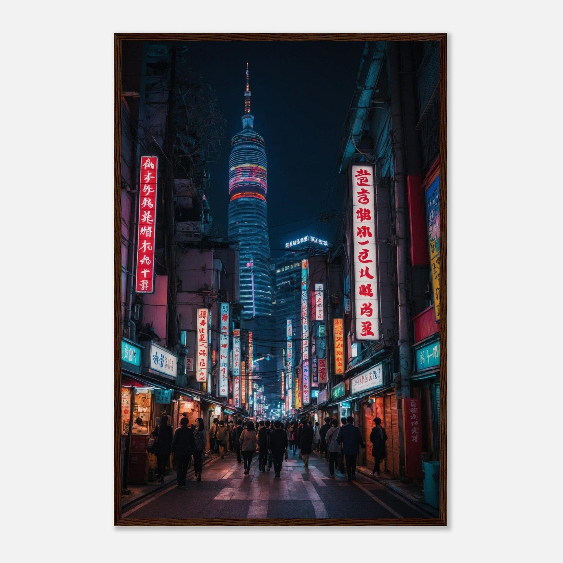 Premium Matte Paper Wooden Framed Poster - Exklusive Kunst in stilvollen Holzrahmen Print Material Modern Masterpieces 60x90 cm / 24x36″ Dark wood frame 