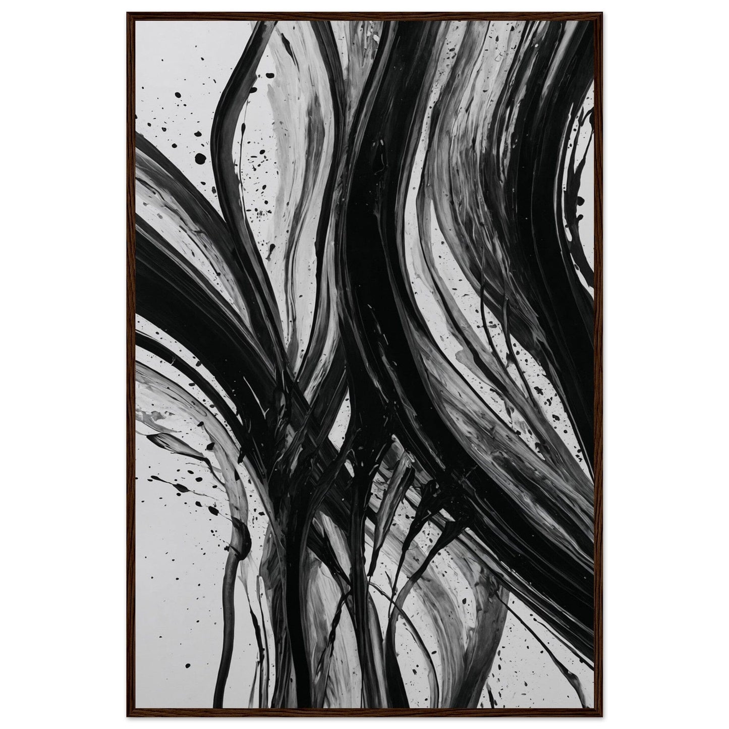 Premium Matte Paper Wooden Framed Poster - Exklusive Kunst in stilvollen Holzrahmen Print Material Modern Masterpieces 60x90 cm / 24x36″ Dark wood frame 