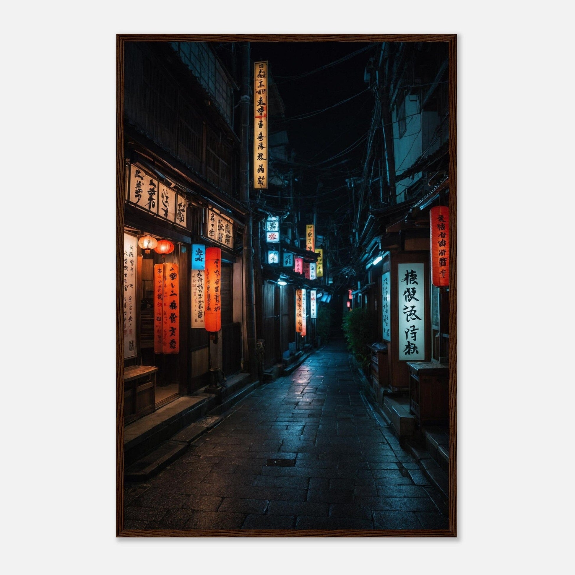 Premium Matte Paper Wooden Framed Poster - Exklusive Kunst in stilvollen Holzrahmen Print Material Modern Masterpieces 60x90 cm / 24x36″ Dark wood frame 