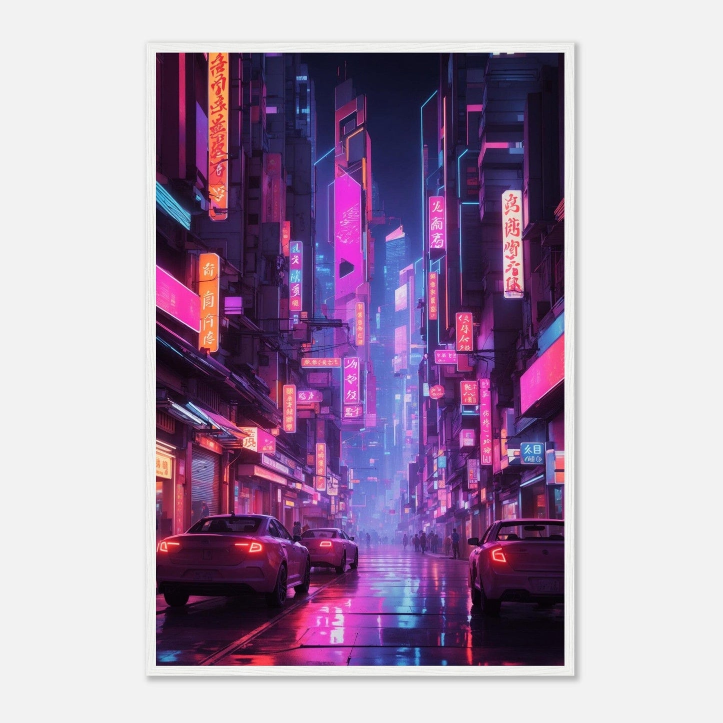 Premium Matte Paper Wooden Framed Poster - Exklusive Kunst in stilvollen Holzrahmen Print Material Modern Masterpieces 60x90 cm / 24x36″ White frame 