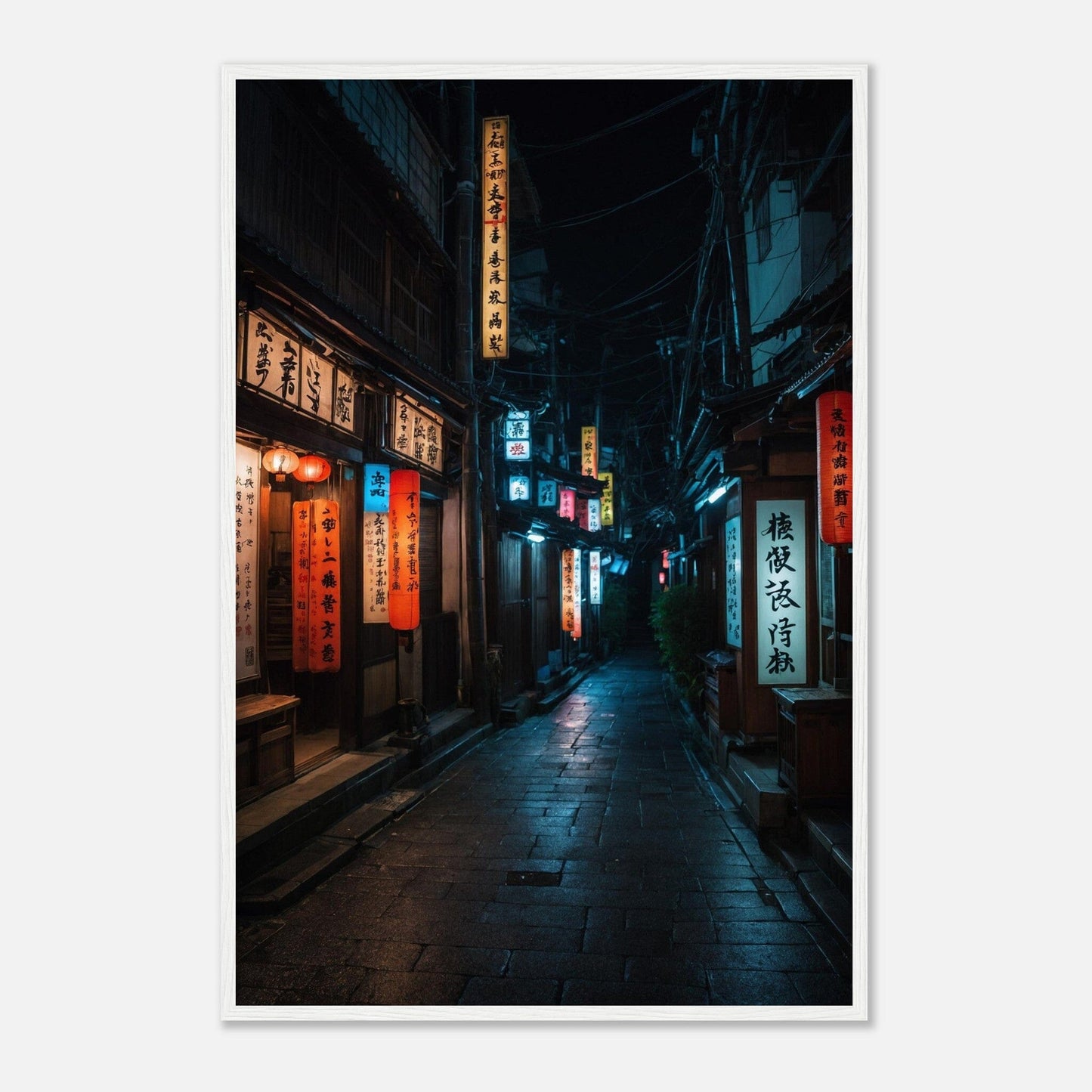 Premium Matte Paper Wooden Framed Poster - Exklusive Kunst in stilvollen Holzrahmen Print Material Modern Masterpieces 60x90 cm / 24x36″ White frame 