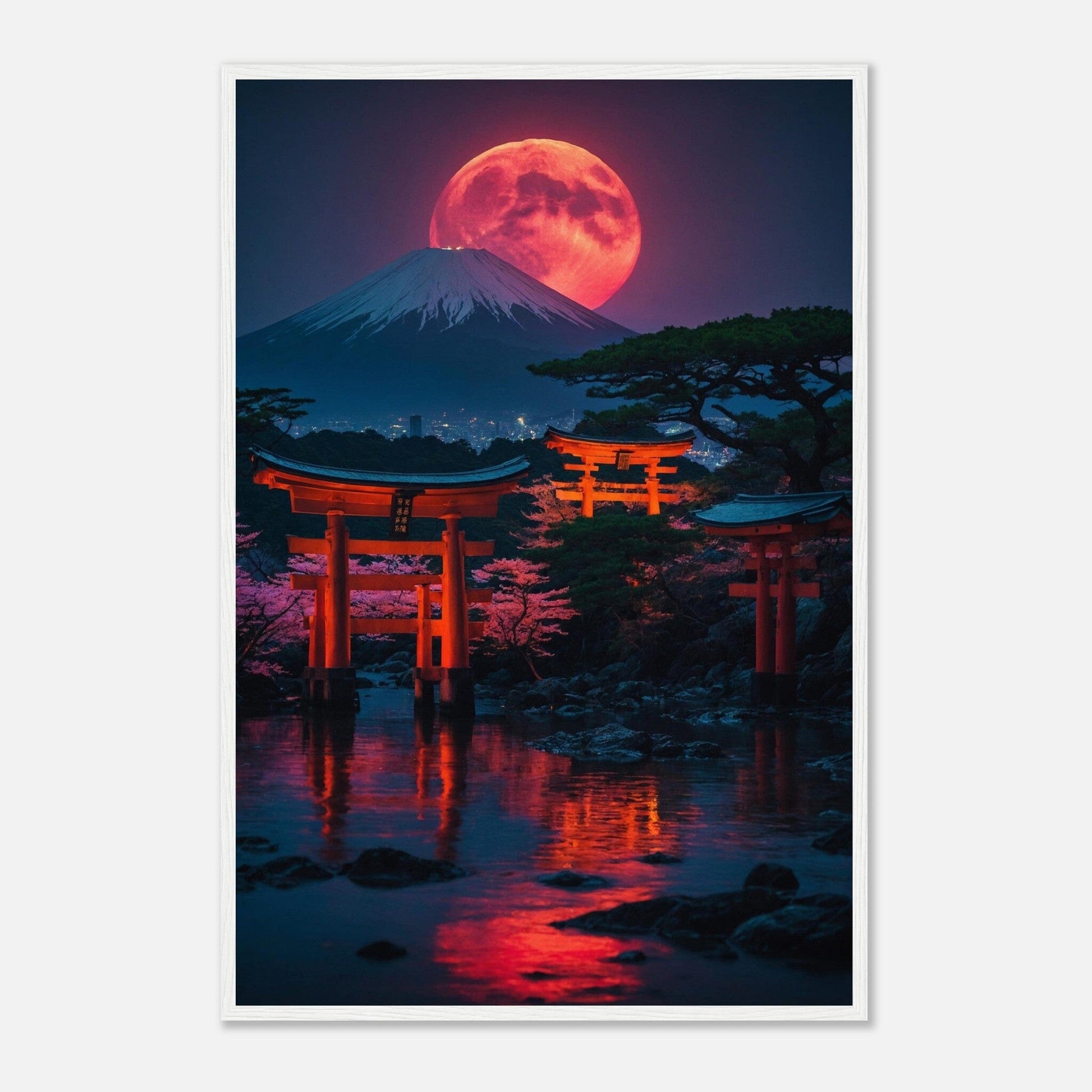 Premium Matte Paper Wooden Framed Poster - Exklusive Kunst in stilvollen Holzrahmen Print Material Modern Masterpieces 60x90 cm / 24x36″ White frame 