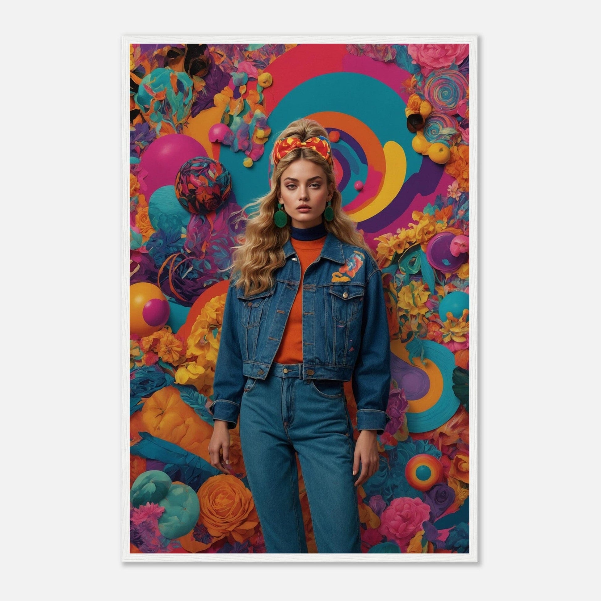 Premium Matte Paper Wooden Framed Poster - Exklusive Kunst in stilvollen Holzrahmen Print Material Modern Masterpieces 60x90 cm / 24x36″ White frame 