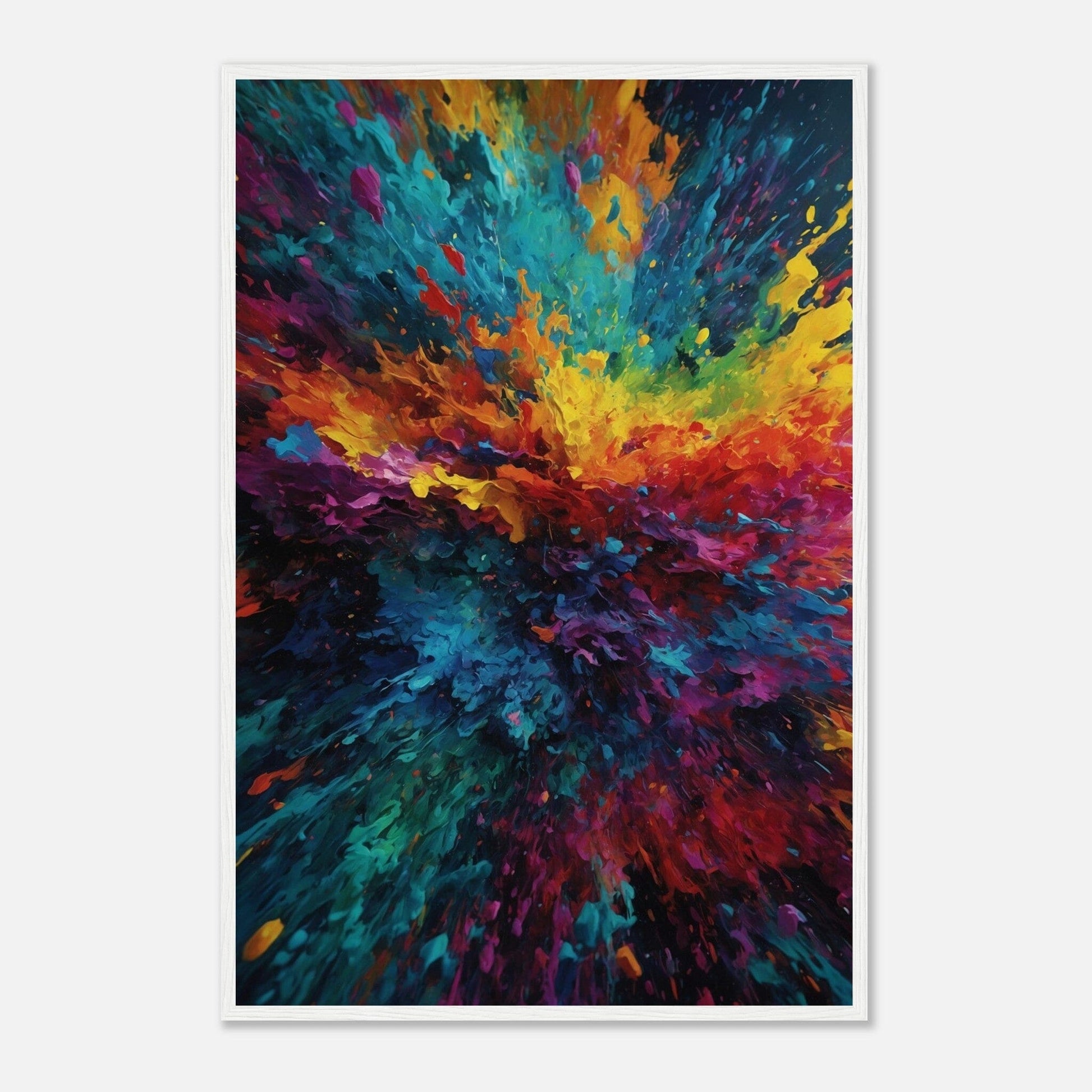 Premium Matte Paper Wooden Framed Poster - Exklusive Kunst in stilvollen Holzrahmen Print Material Modern Masterpieces 60x90 cm / 24x36″ White frame 