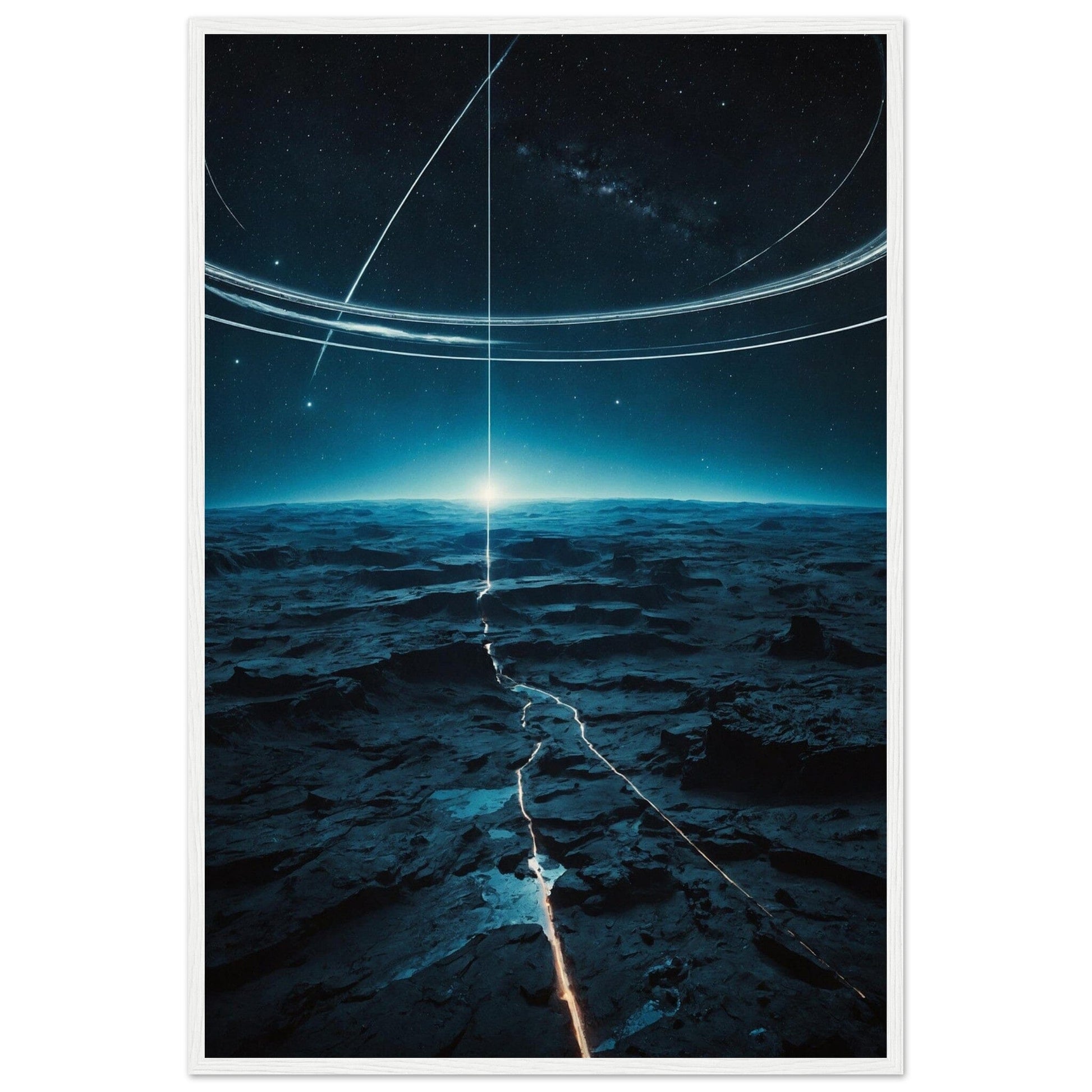 Premium Matte Paper Wooden Framed Poster - Exklusive Kunst in stilvollen Holzrahmen Print Material Modern Masterpieces 60x90 cm / 24x36″ White frame 