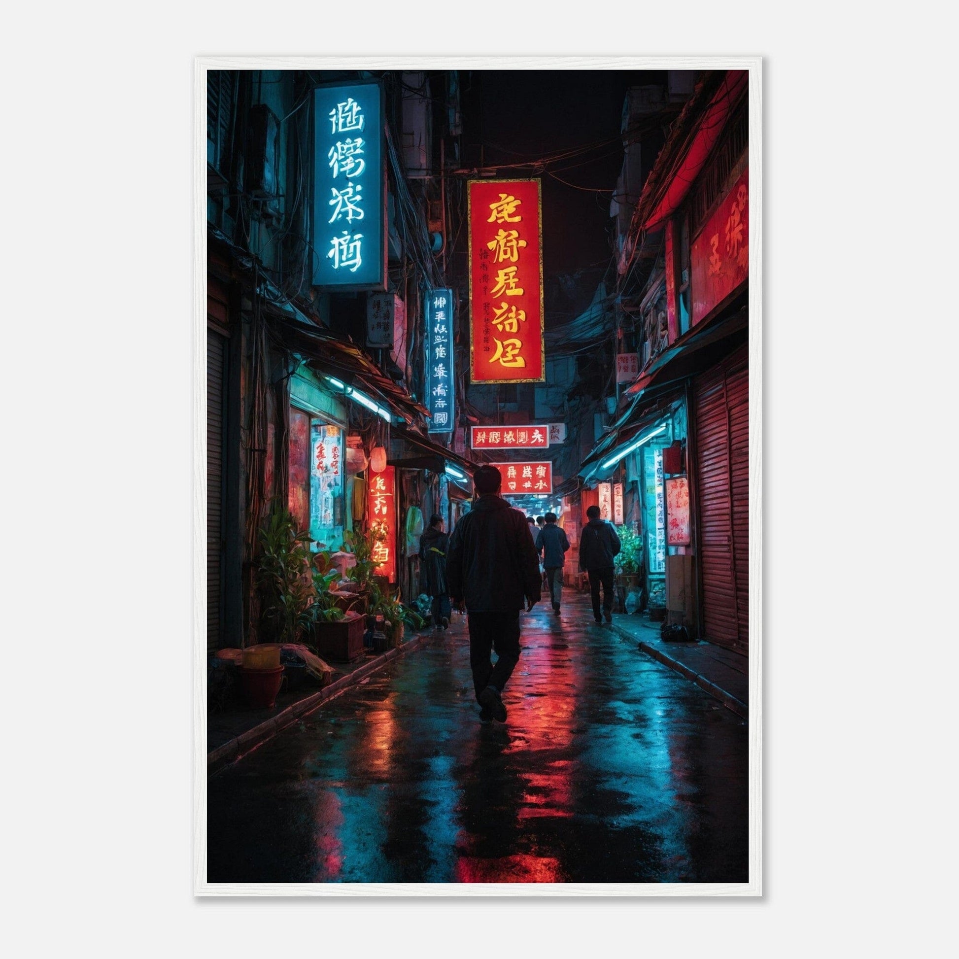 Premium Matte Paper Wooden Framed Poster - Exklusive Kunst in stilvollen Holzrahmen Print Material Modern Masterpieces 60x90 cm / 24x36″ White frame 