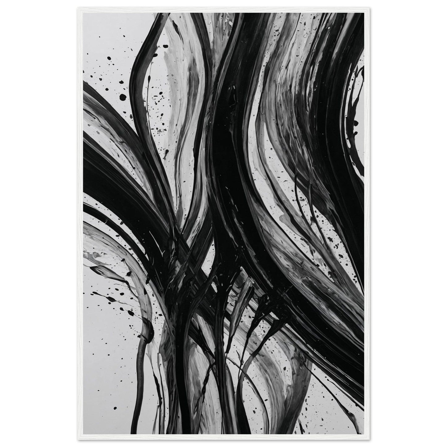 Premium Matte Paper Wooden Framed Poster - Exklusive Kunst in stilvollen Holzrahmen Print Material Modern Masterpieces 60x90 cm / 24x36″ White frame 