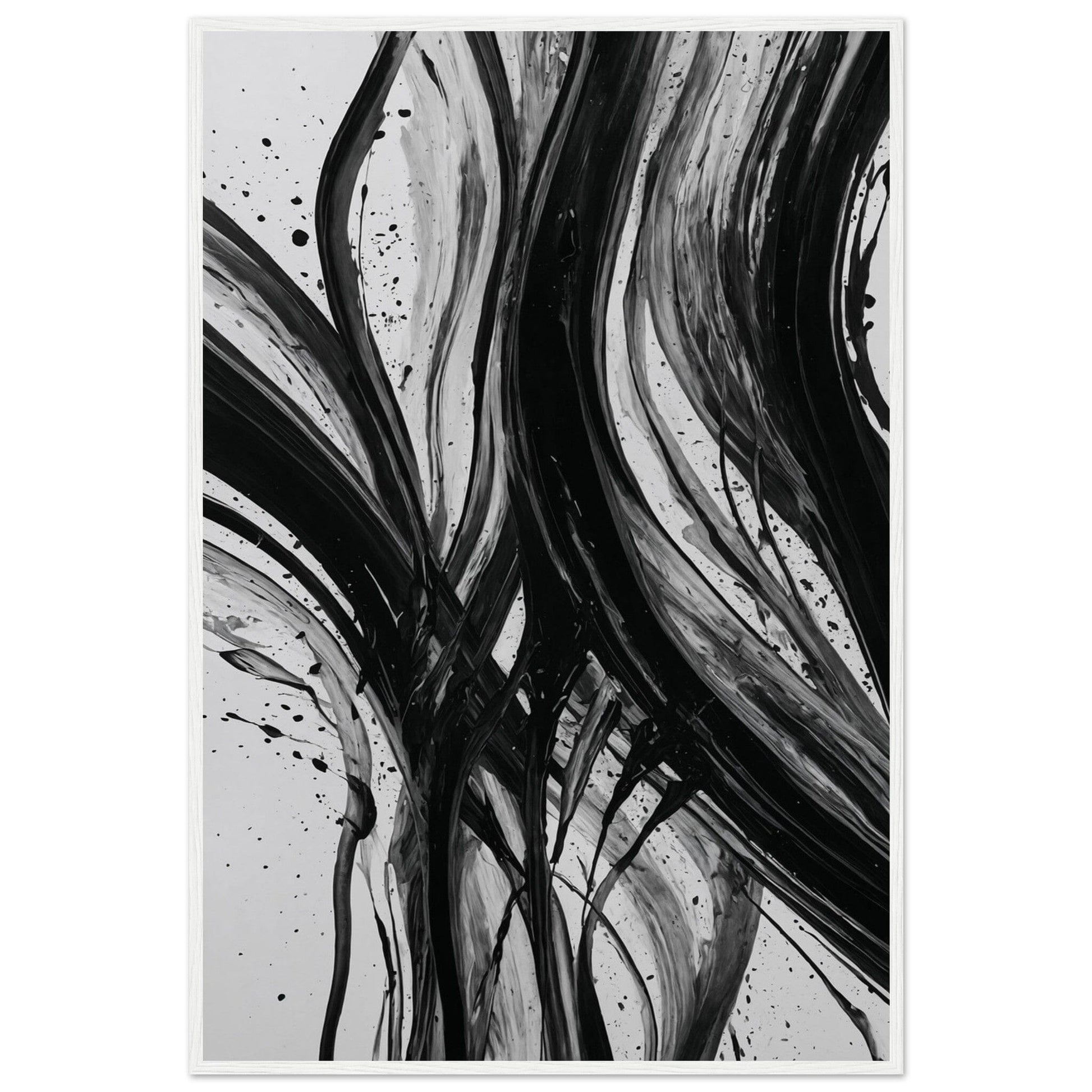 Premium Matte Paper Wooden Framed Poster - Exklusive Kunst in stilvollen Holzrahmen Print Material Modern Masterpieces 60x90 cm / 24x36″ White frame 
