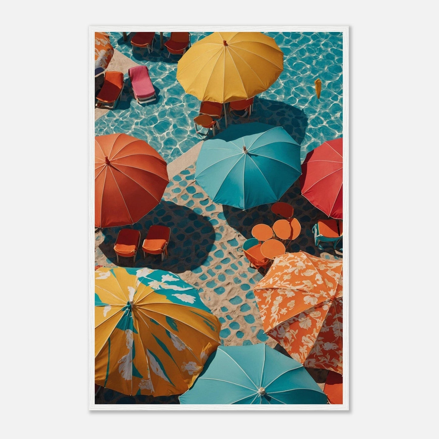 Premium Matte Paper Wooden Framed Poster - Exklusive Kunst in stilvollen Holzrahmen Print Material Modern Masterpieces 60x90 cm / 24x36″ White frame 