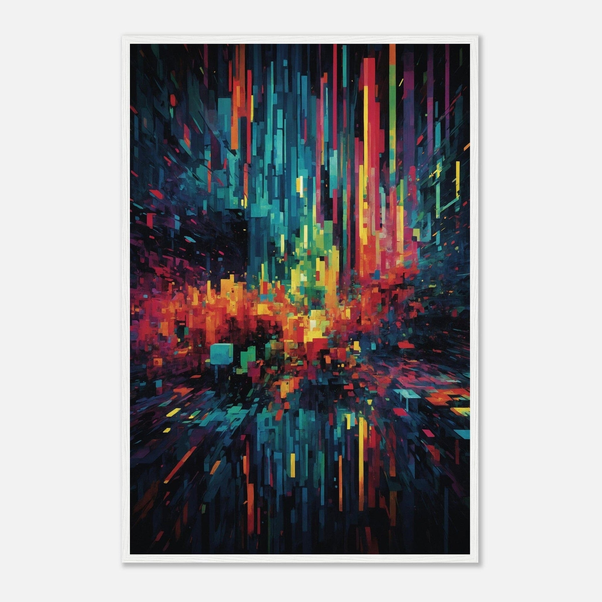 Premium Matte Paper Wooden Framed Poster - Exklusive Kunst in stilvollen Holzrahmen Print Material Modern Masterpieces 60x90 cm / 24x36″ White frame 