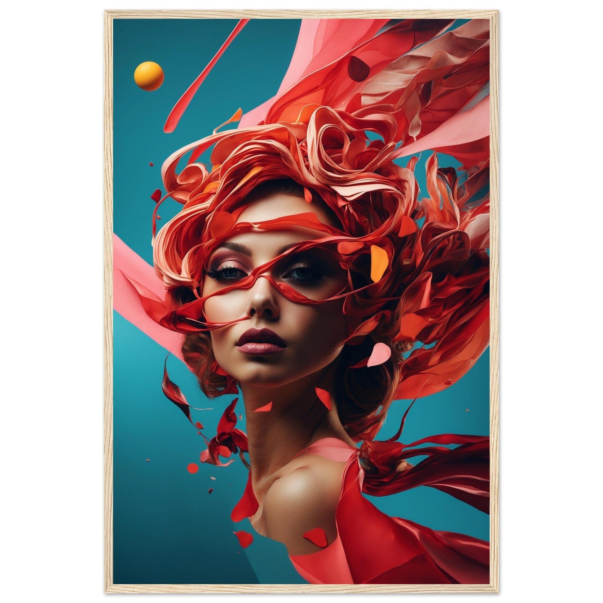 Premium Matte Paper Wooden Framed Poster - Exklusive Kunst in stilvollen Holzrahmen Print Material Modern Masterpieces 60x90 cm / 24x36″ Wood frame 