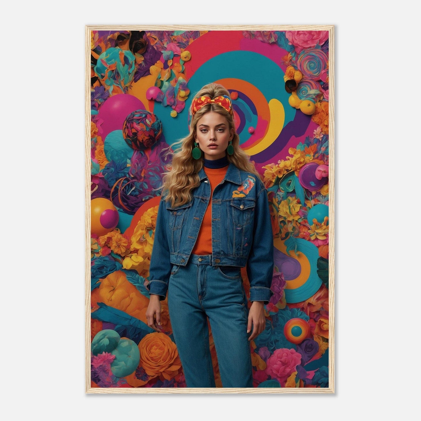 Premium Matte Paper Wooden Framed Poster - Exklusive Kunst in stilvollen Holzrahmen Print Material Modern Masterpieces 60x90 cm / 24x36″ Wood frame 