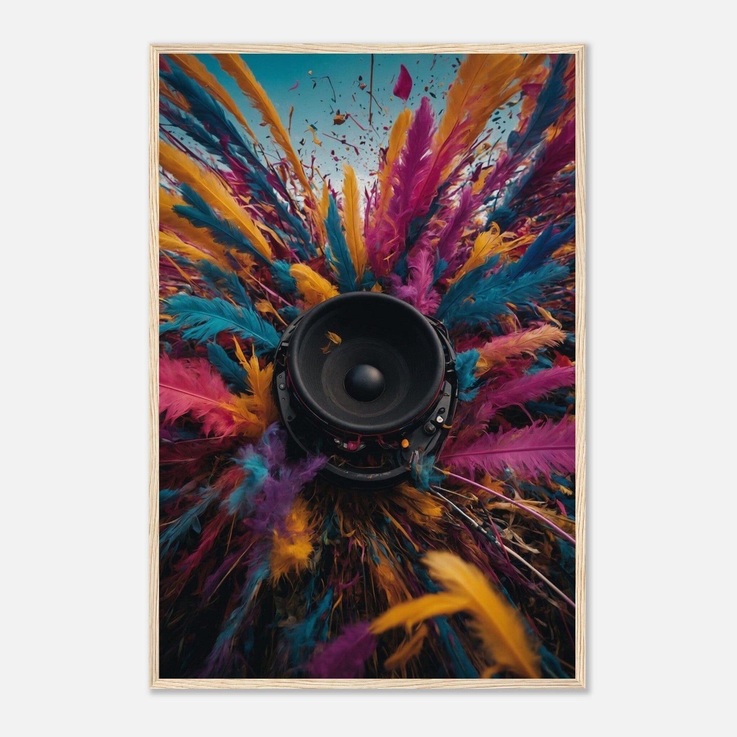 Premium Matte Paper Wooden Framed Poster - Exklusive Kunst in stilvollen Holzrahmen Print Material Modern Masterpieces 60x90 cm / 24x36″ Wood frame 