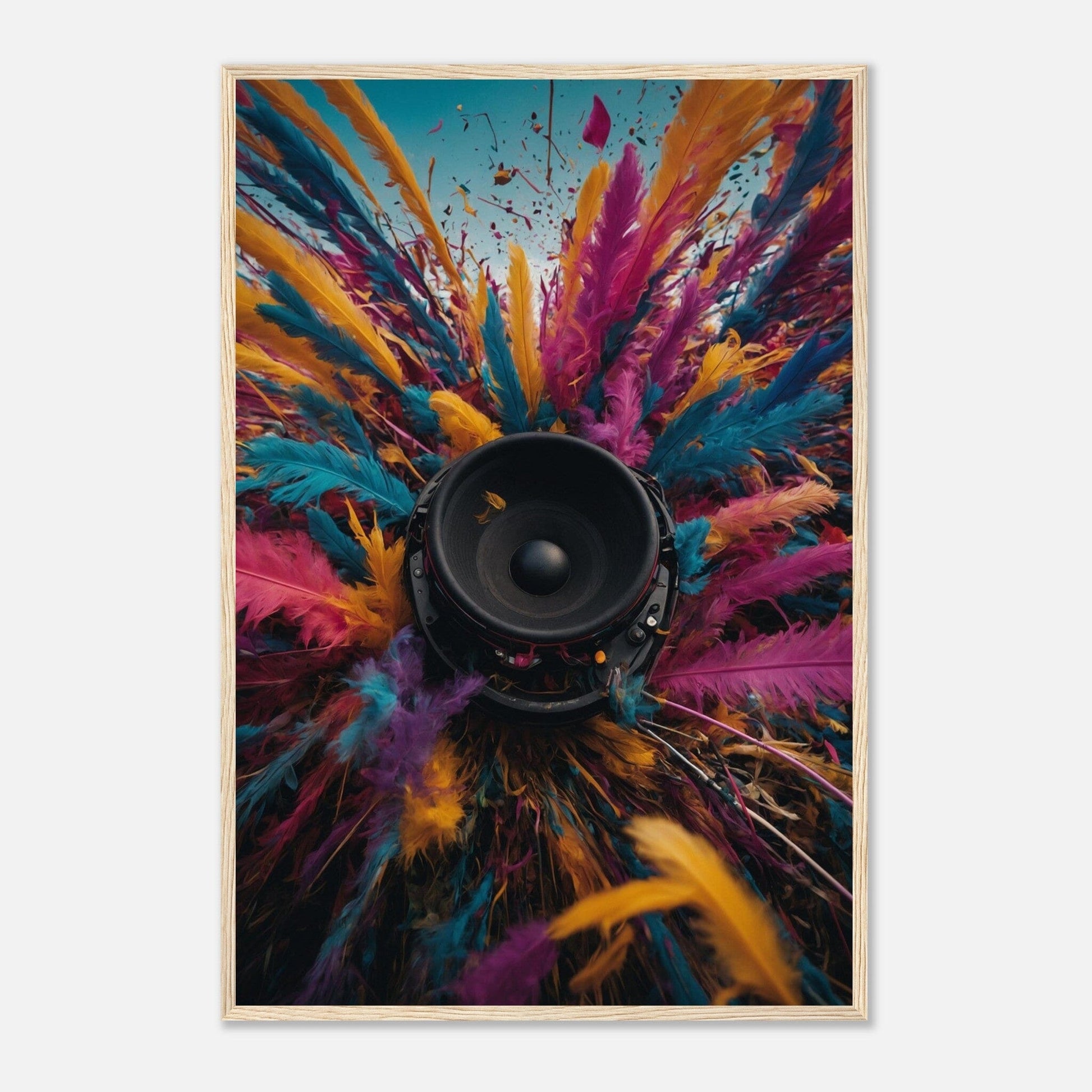 Premium Matte Paper Wooden Framed Poster - Exklusive Kunst in stilvollen Holzrahmen Print Material Modern Masterpieces 60x90 cm / 24x36″ Wood frame 