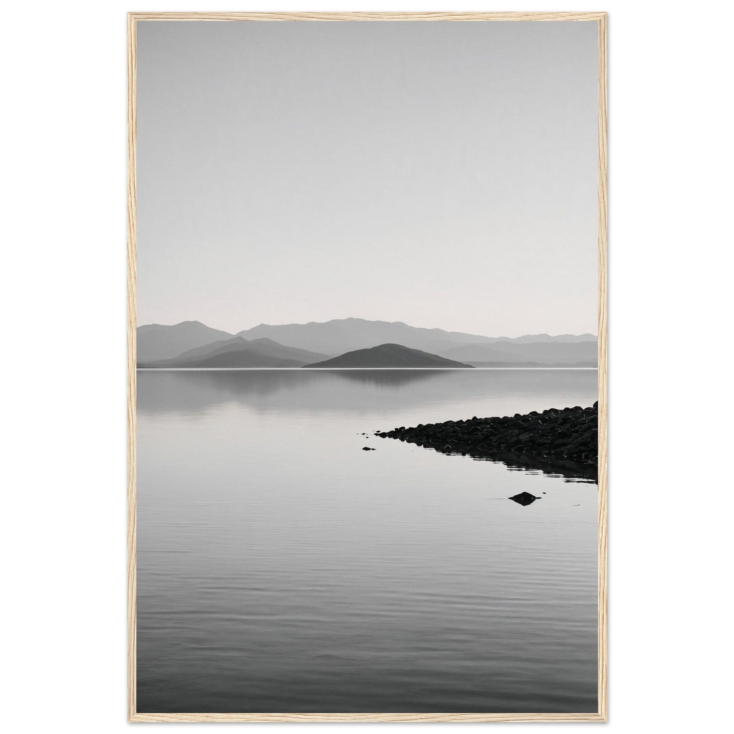 Premium Matte Paper Wooden Framed Poster - Exklusive Kunst in stilvollen Holzrahmen Print Material Modern Masterpieces 60x90 cm / 24x36″ Wood frame 