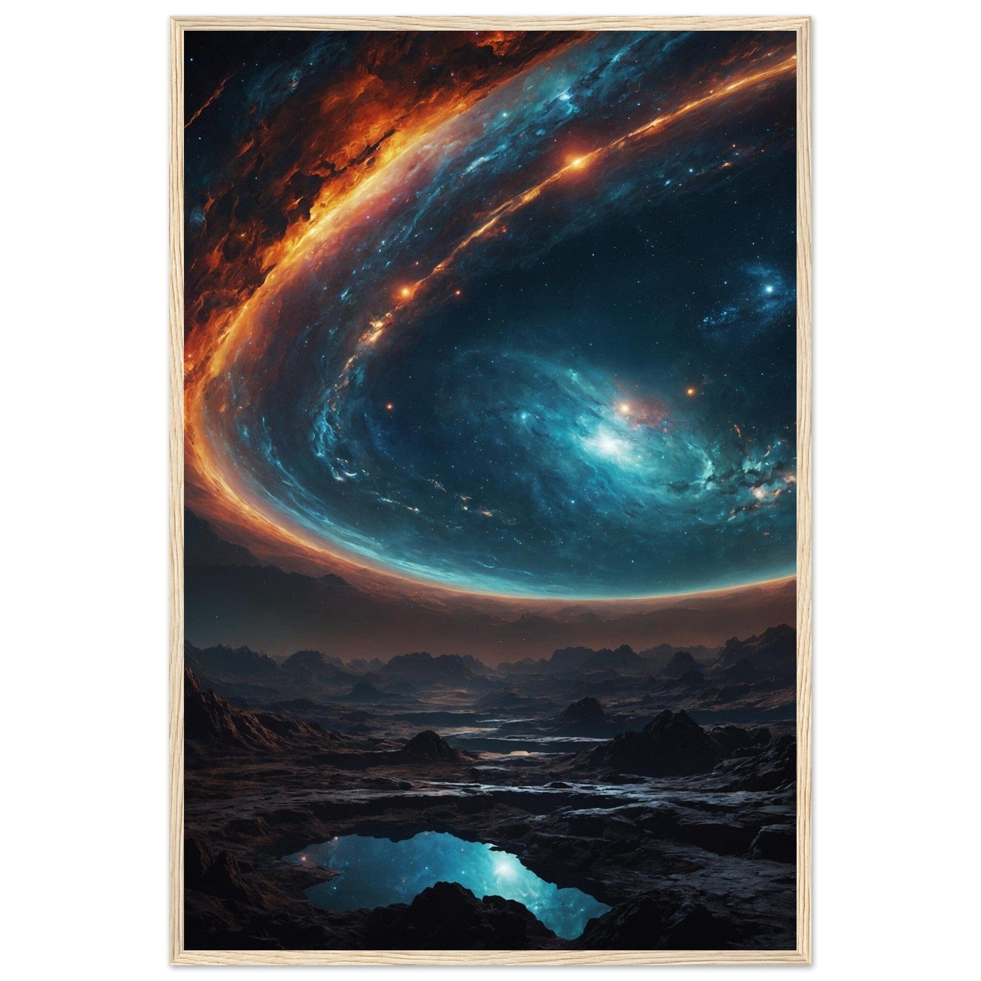 Premium Matte Paper Wooden Framed Poster - Exklusive Kunst in stilvollen Holzrahmen Print Material Modern Masterpieces 60x90 cm / 24x36″ Wood frame 