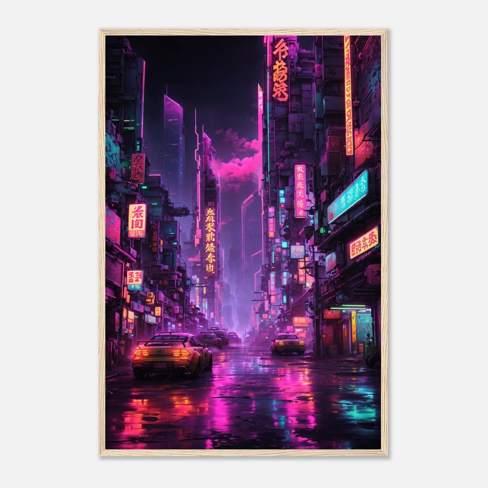 Premium Matte Paper Wooden Framed Poster - Exklusive Kunst in stilvollen Holzrahmen Print Material Modern Masterpieces 60x90 cm / 24x36″ Wood frame 