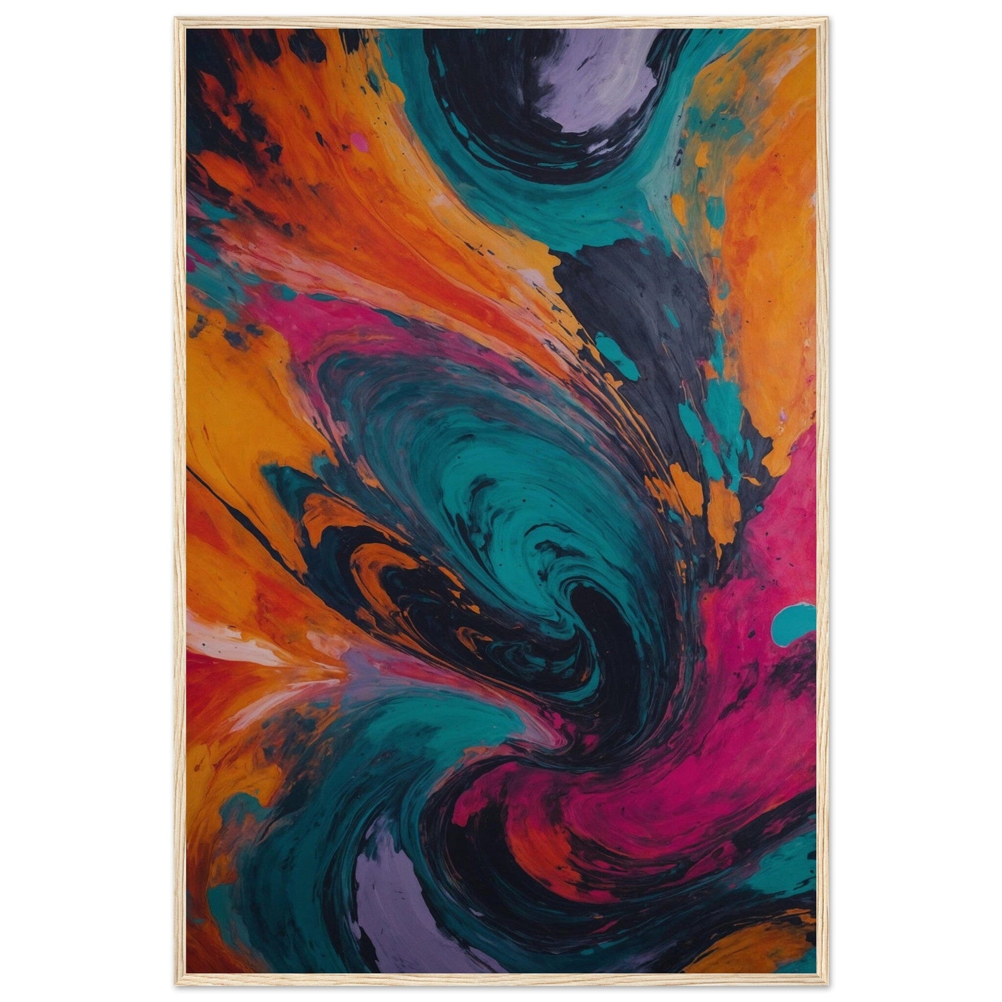 Premium Matte Paper Wooden Framed Poster - Exklusive Kunst in stilvollen Holzrahmen Print Material Modern Masterpieces 60x90 cm / 24x36″ Wood frame 