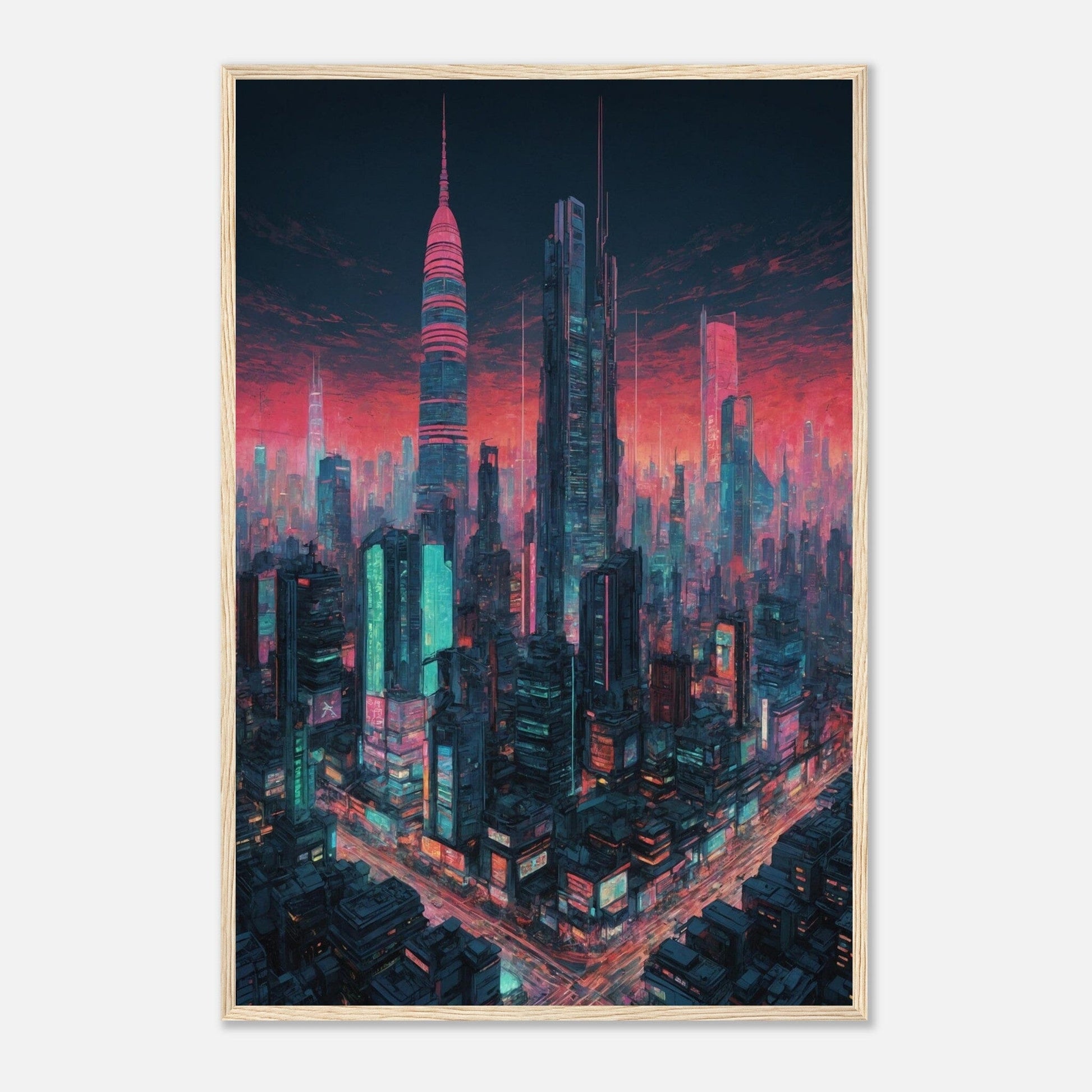 Premium Matte Paper Wooden Framed Poster - Exklusive Kunst in stilvollen Holzrahmen Print Material Modern Masterpieces 60x90 cm / 24x36″ Wood frame 