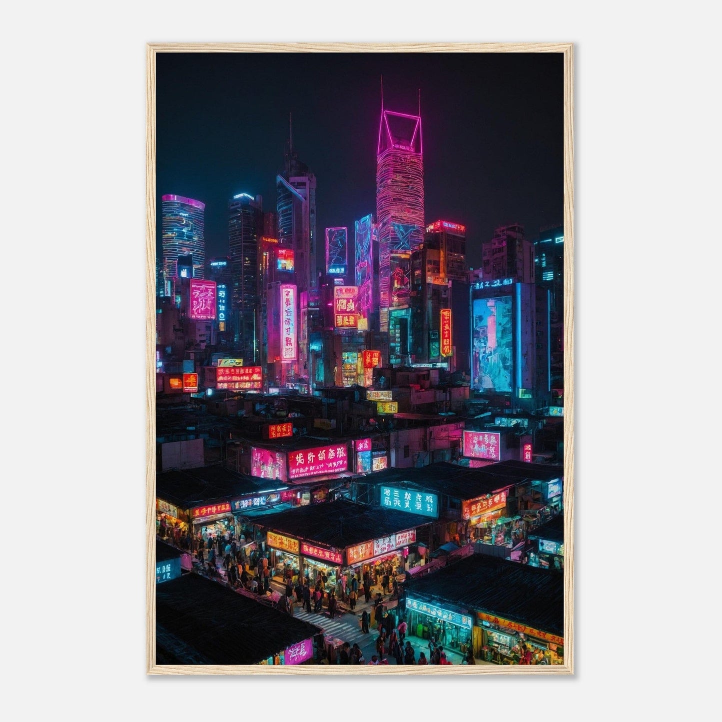 Premium Matte Paper Wooden Framed Poster - Exklusive Kunst in stilvollen Holzrahmen Print Material Modern Masterpieces 60x90 cm / 24x36″ Wood frame 