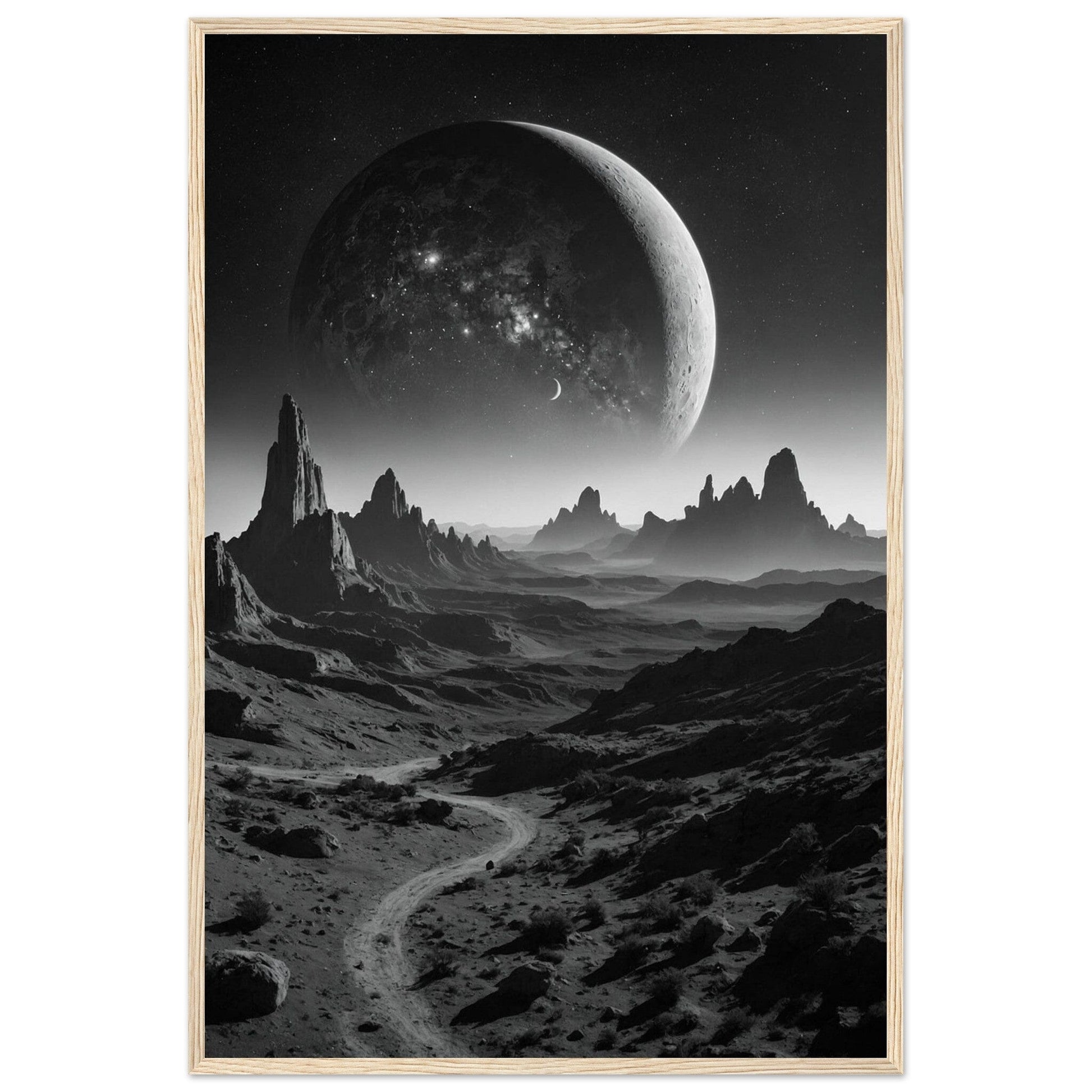 Premium Matte Paper Wooden Framed Poster - Exklusive Kunst in stilvollen Holzrahmen Print Material Modern Masterpieces 60x90 cm / 24x36″ Wood frame 