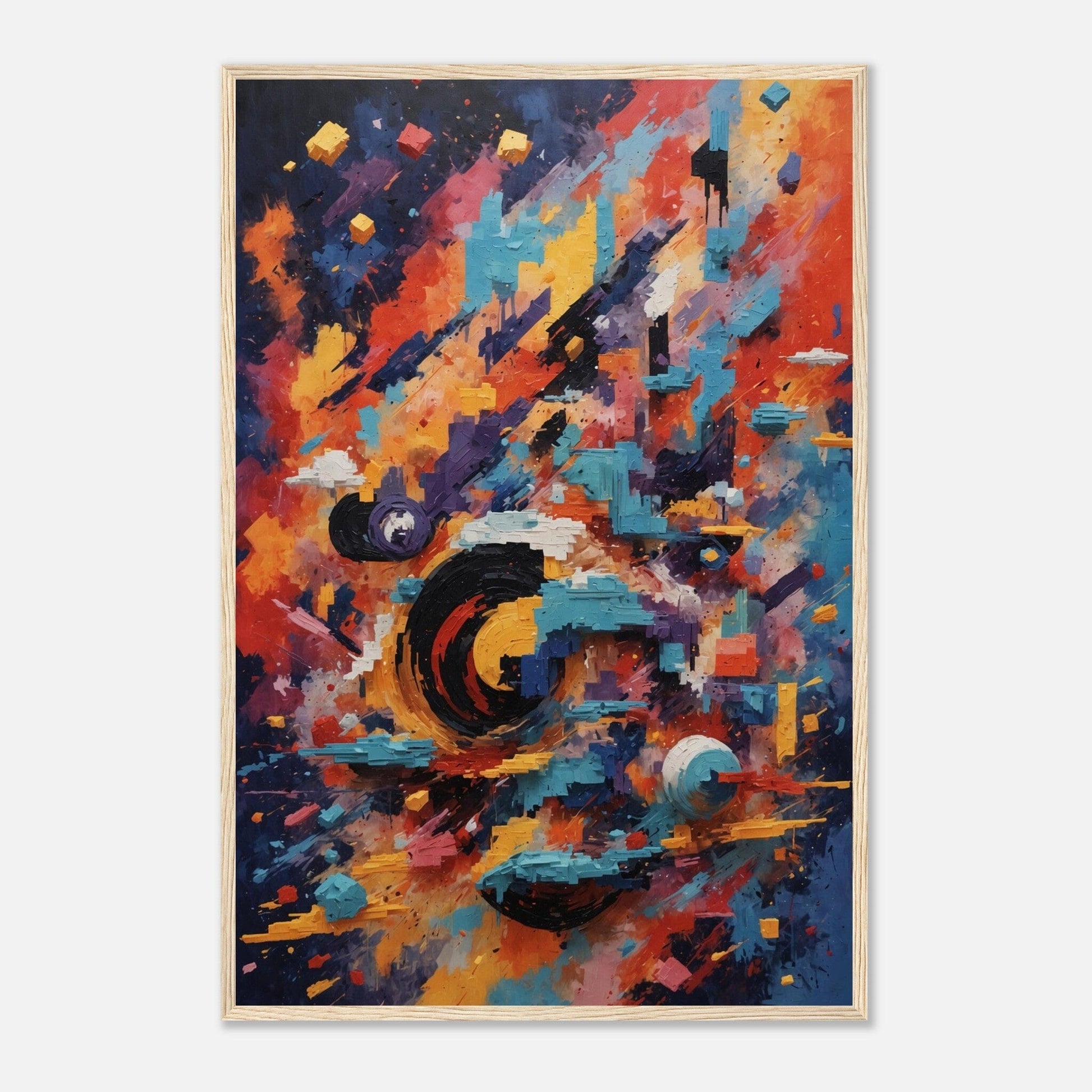 Premium Matte Paper Wooden Framed Poster - Exklusive Kunst in stilvollen Holzrahmen Print Material Modern Masterpieces 60x90 cm / 24x36″ Wood frame 