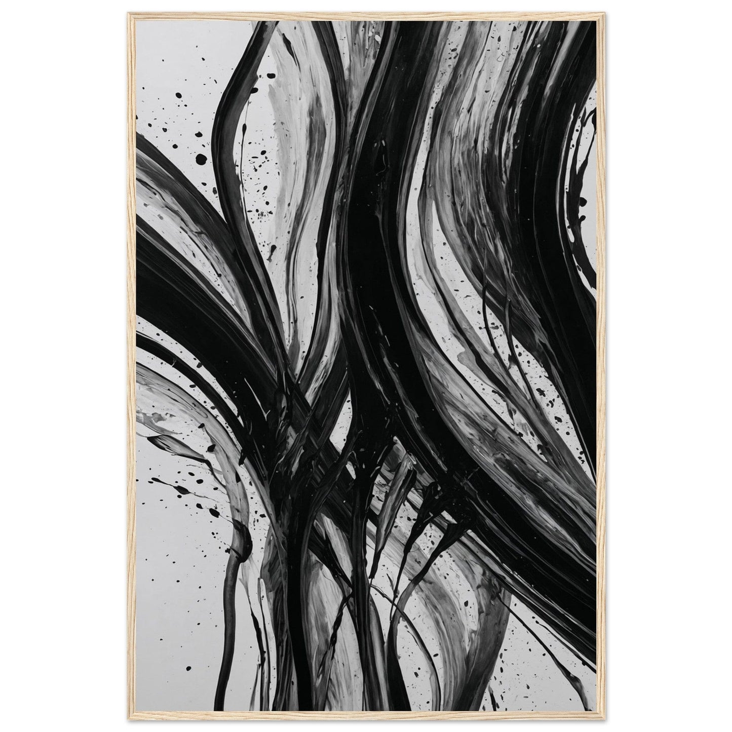 Premium Matte Paper Wooden Framed Poster - Exklusive Kunst in stilvollen Holzrahmen Print Material Modern Masterpieces 60x90 cm / 24x36″ Wood frame 