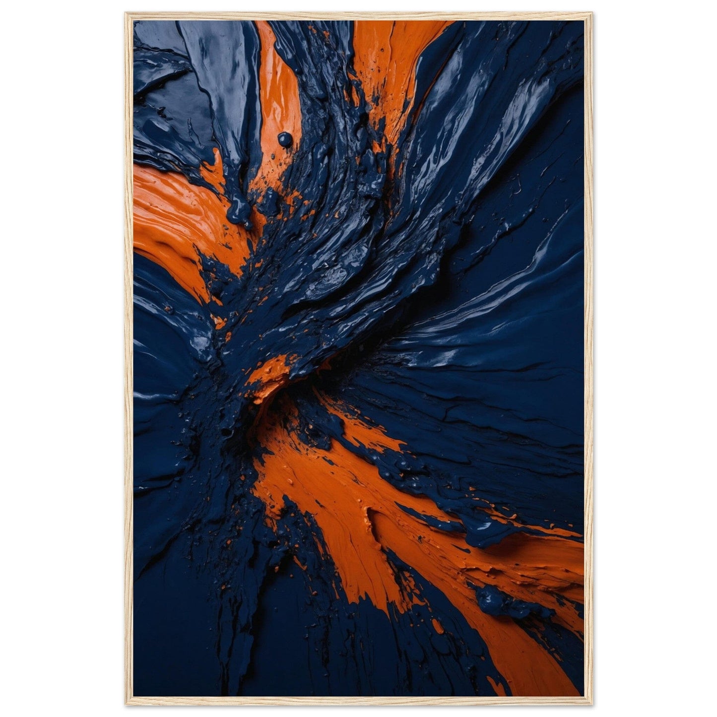 Premium Matte Paper Wooden Framed Poster - Exklusive Kunst in stilvollen Holzrahmen Print Material Modern Masterpieces 60x90 cm / 24x36″ Wood frame 