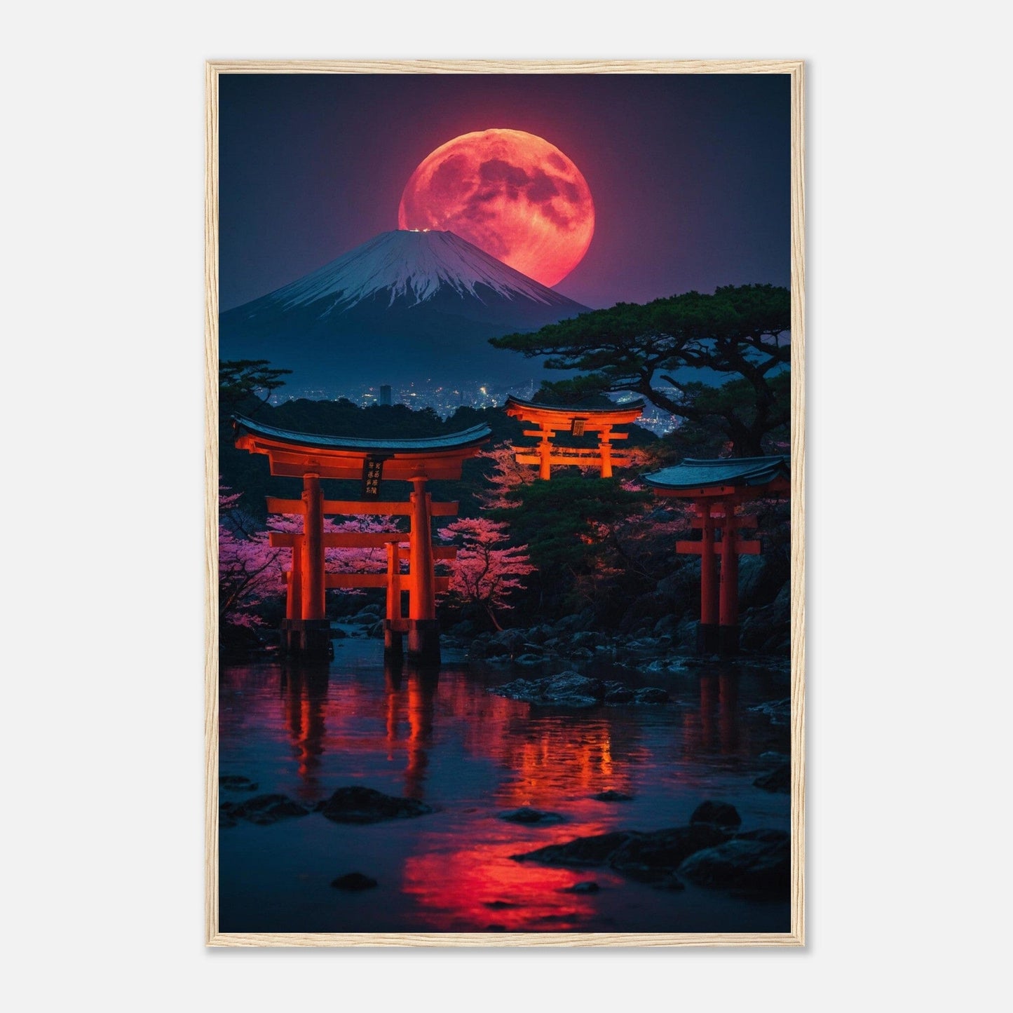 Premium Matte Paper Wooden Framed Poster - Exklusive Kunst in stilvollen Holzrahmen Print Material Modern Masterpieces 60x90 cm / 24x36″ Wood frame 