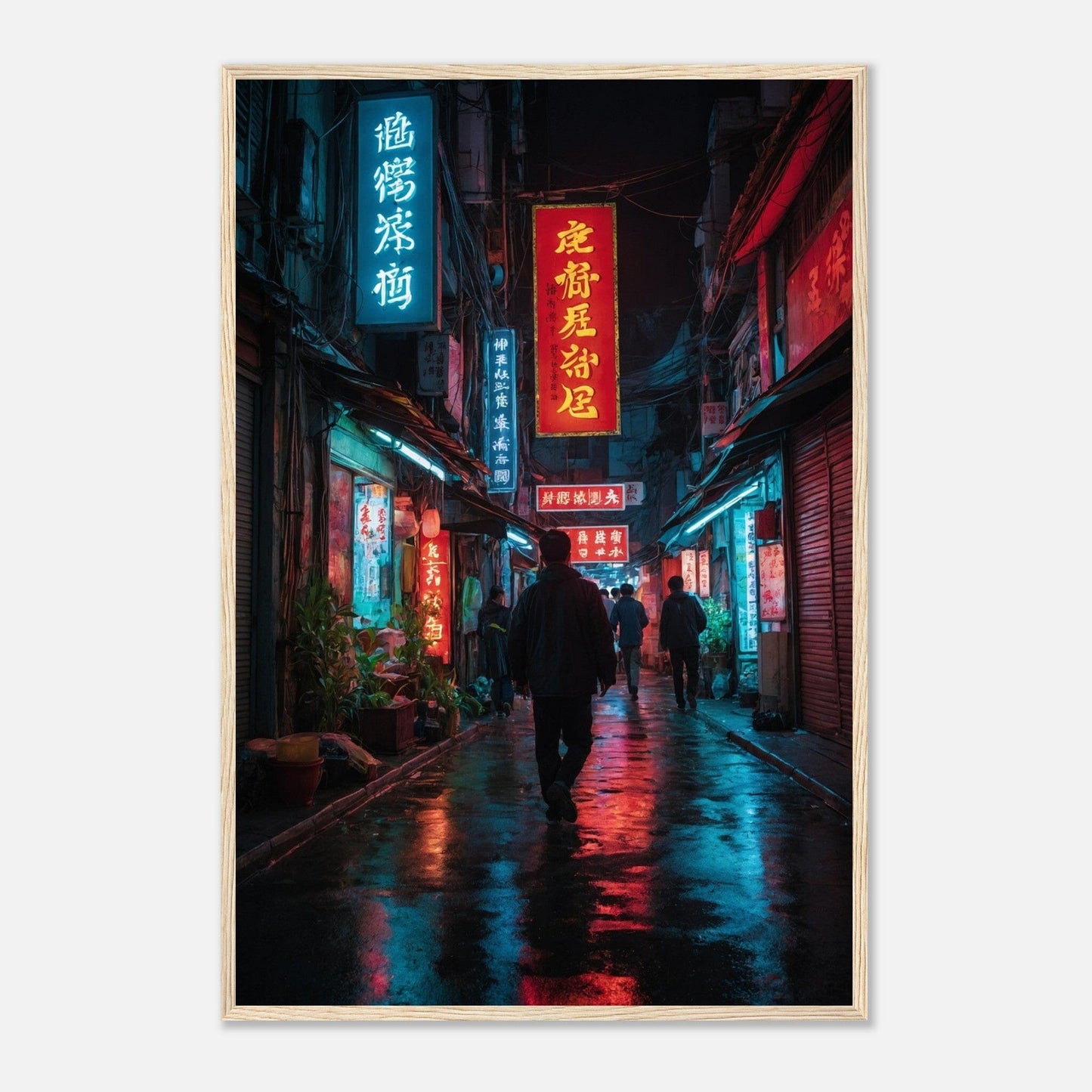 Premium Matte Paper Wooden Framed Poster - Exklusive Kunst in stilvollen Holzrahmen Print Material Modern Masterpieces 60x90 cm / 24x36″ Wood frame 
