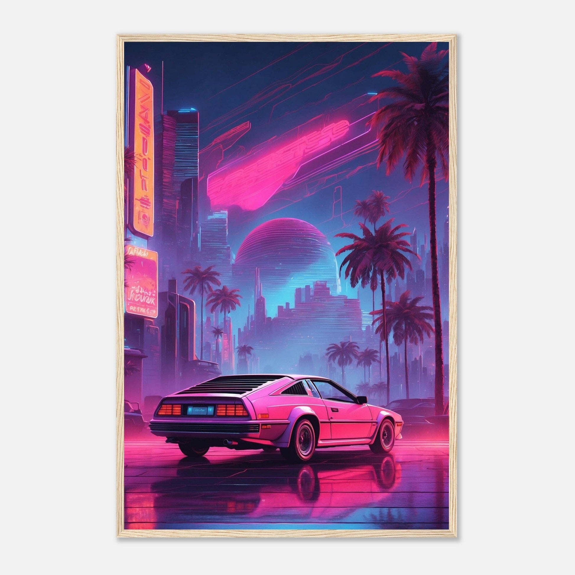 Premium Matte Paper Wooden Framed Poster - Exklusive Kunst in stilvollen Holzrahmen Print Material Modern Masterpieces 60x90 cm / 24x36″ Wood frame 
