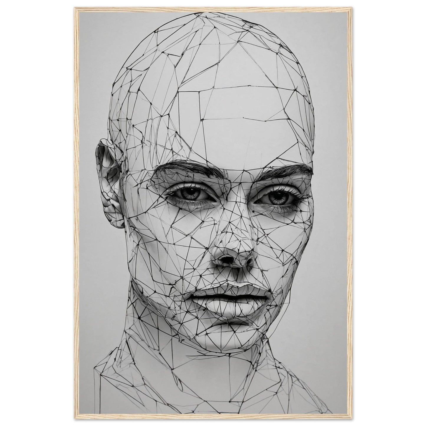 Premium Matte Paper Wooden Framed Poster - Exklusive Kunst in stilvollen Holzrahmen Print Material Modern Masterpieces 60x90 cm / 24x36″ Wood frame 