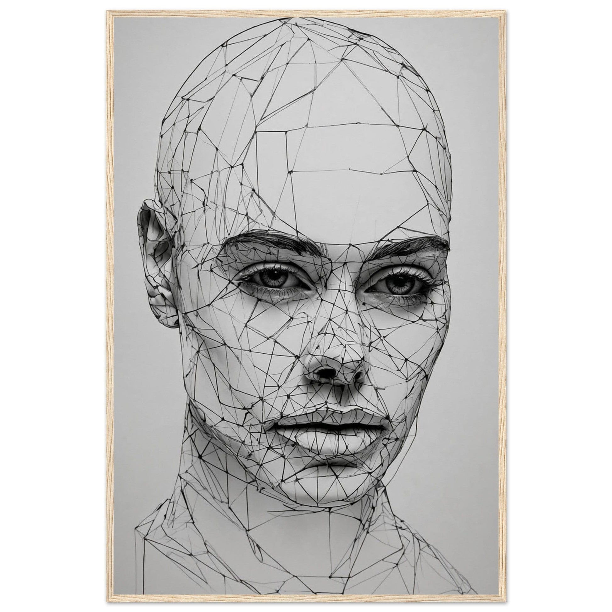Premium Matte Paper Wooden Framed Poster - Exklusive Kunst in stilvollen Holzrahmen Print Material Modern Masterpieces 60x90 cm / 24x36″ Wood frame 