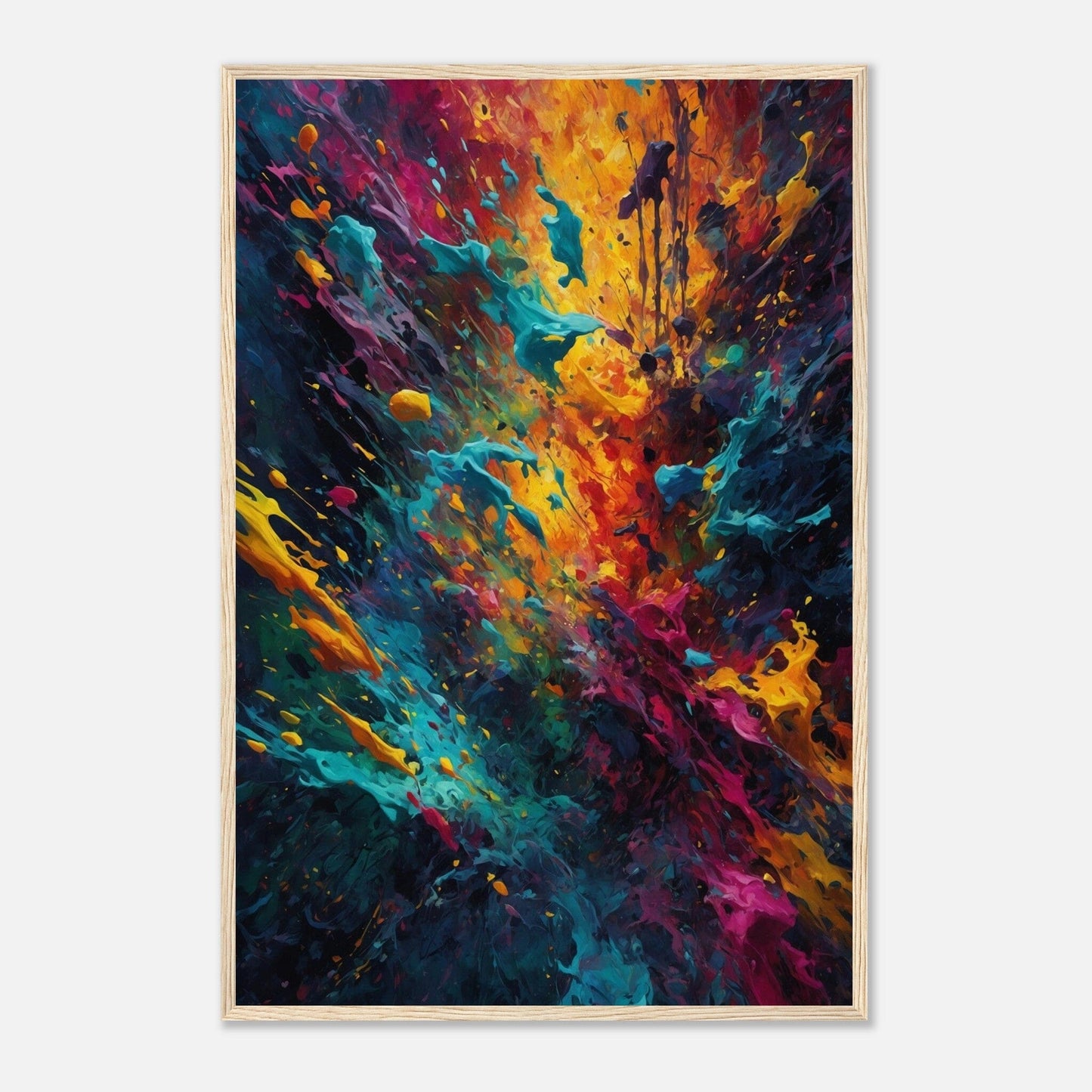 Premium Matte Paper Wooden Framed Poster - Exklusive Kunst in stilvollen Holzrahmen Print Material Modern Masterpieces 60x90 cm / 24x36″ Wood frame 