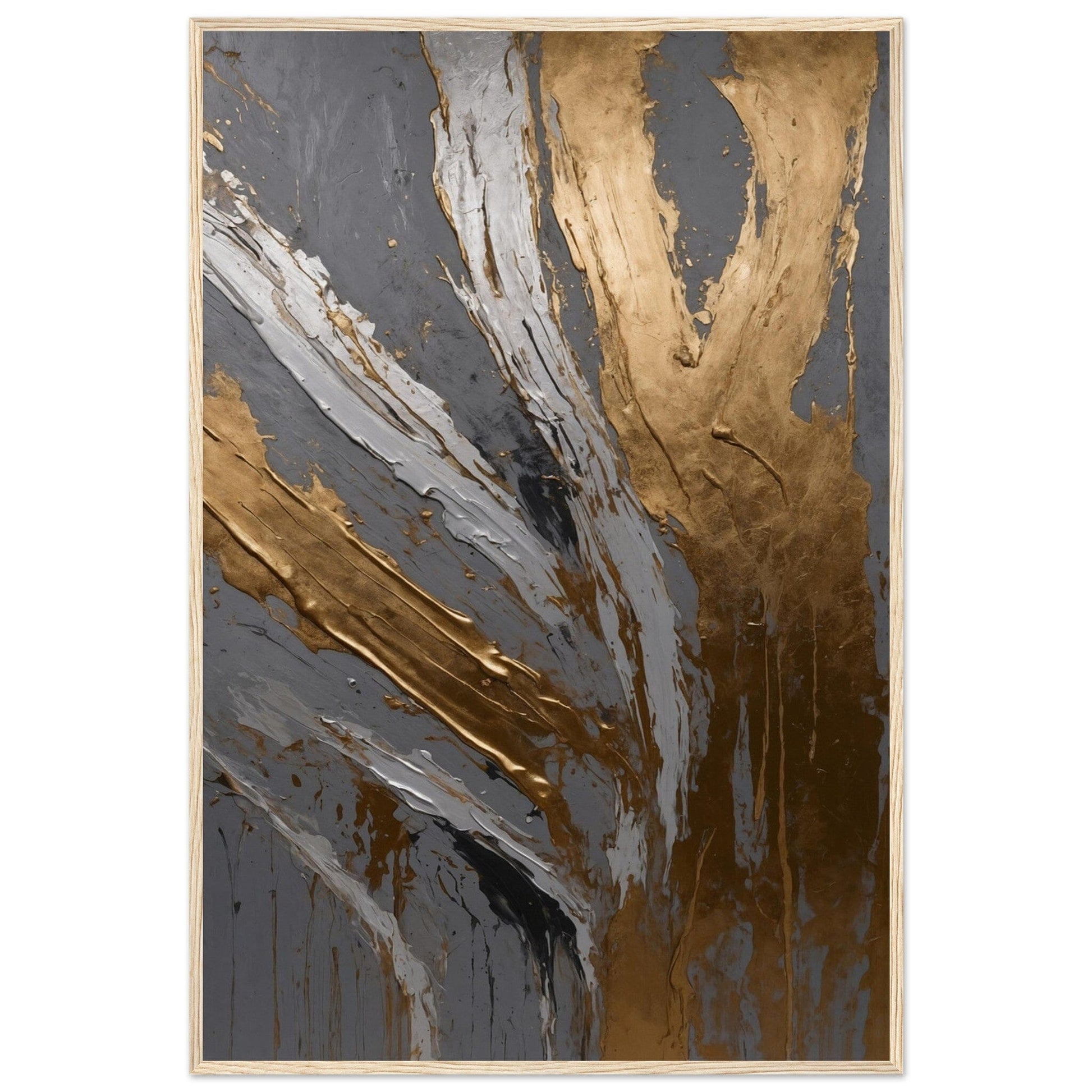 Premium Matte Paper Wooden Framed Poster - Exklusive Kunst in stilvollen Holzrahmen Print Material Modern Masterpieces 60x90 cm / 24x36″ Wood frame 