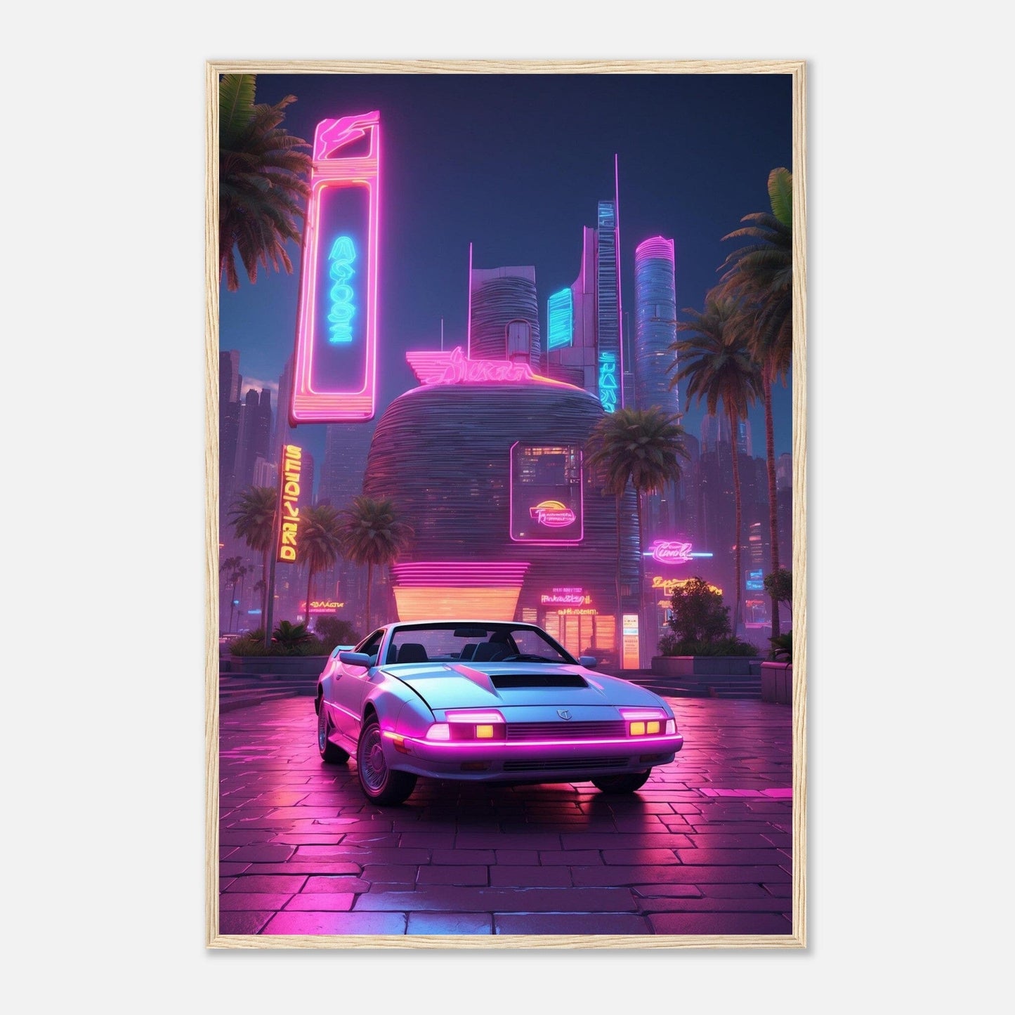 Premium Matte Paper Wooden Framed Poster - Exklusive Kunst in stilvollen Holzrahmen Print Material Modern Masterpieces 60x90 cm / 24x36″ Wood frame 