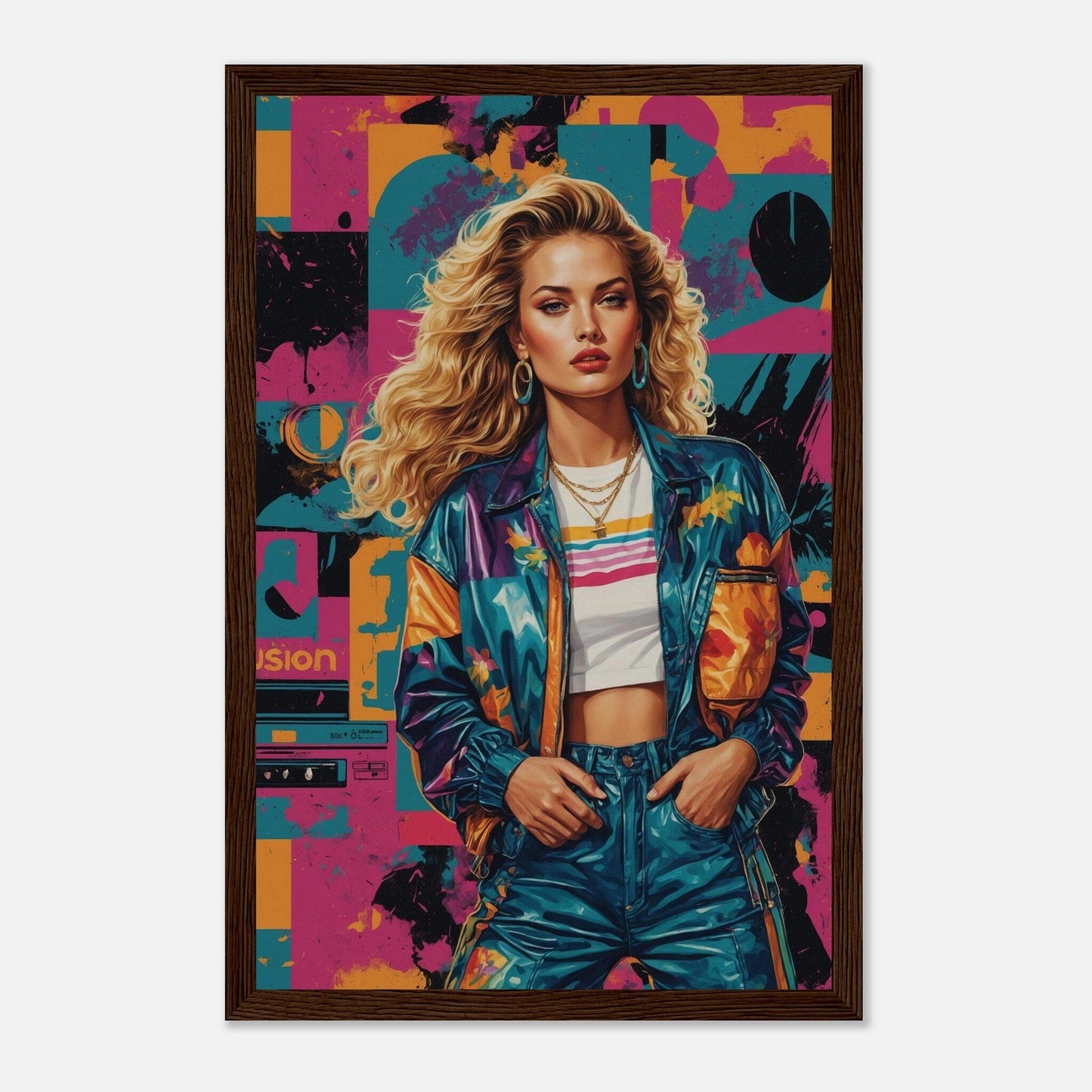 Premium Matte Paper Wooden Framed Poster - Exklusive Kunst in stilvollen Holzrahmen Print Material Modern Masterpieces 