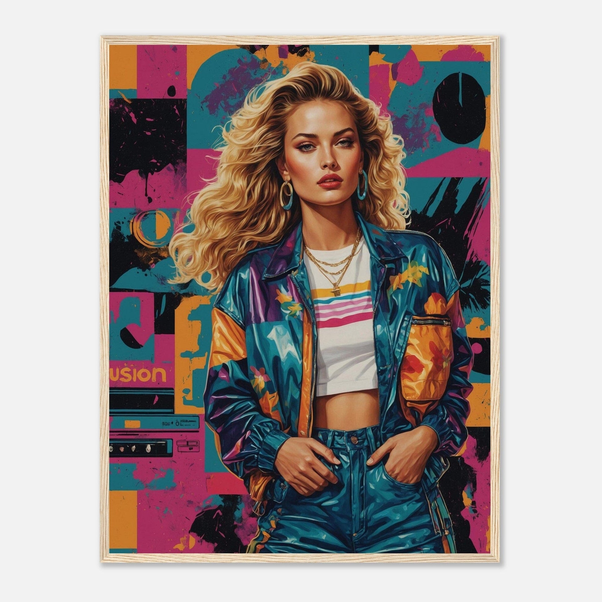 Premium Matte Paper Wooden Framed Poster - Exklusive Kunst in stilvollen Holzrahmen Print Material Modern Masterpieces 