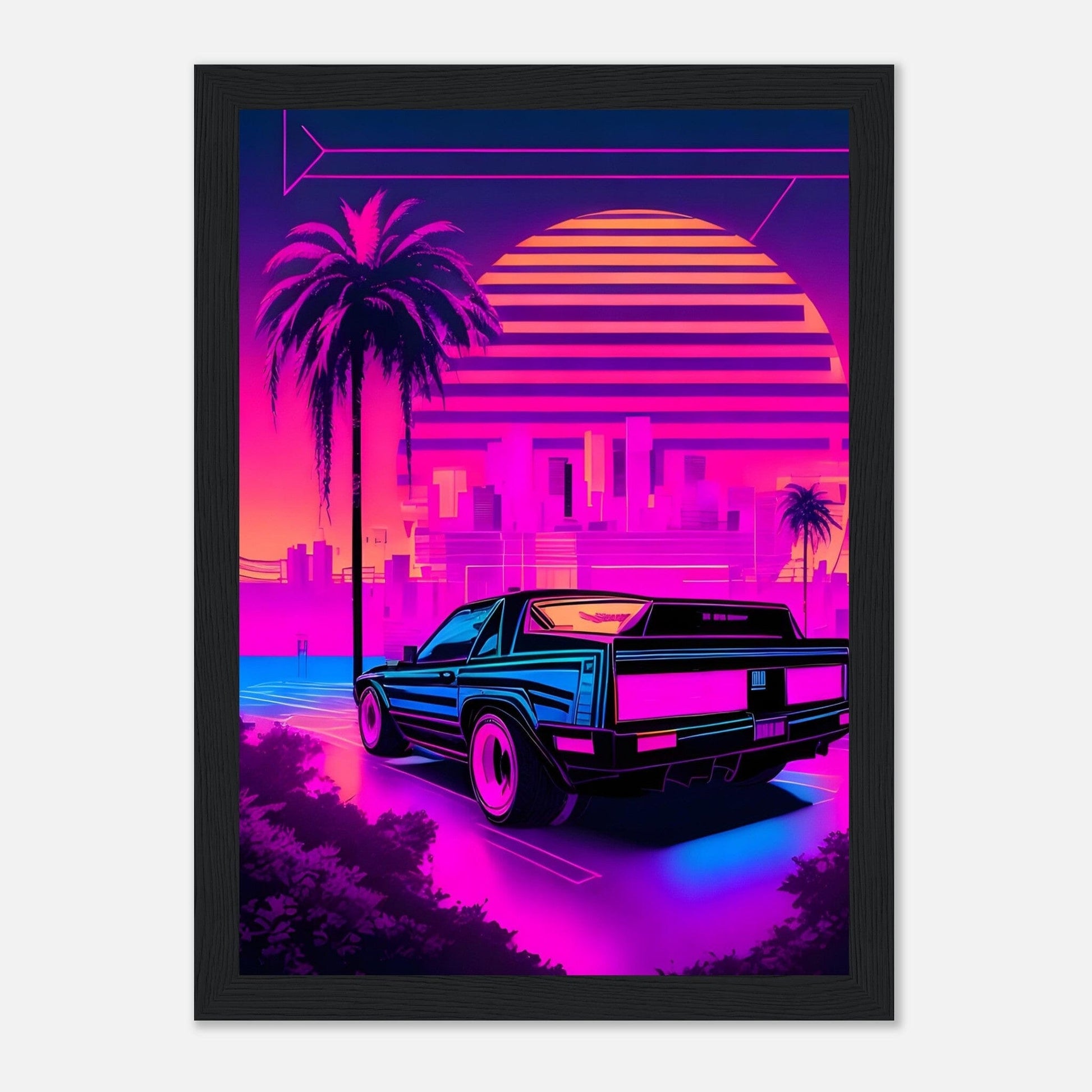 Premium Matte Paper Wooden Framed Poster - Exklusive Kunst in stilvollen Holzrahmen Print Material Modern Masterpieces A4 21x29.7 cm / 8x12″ Black frame 