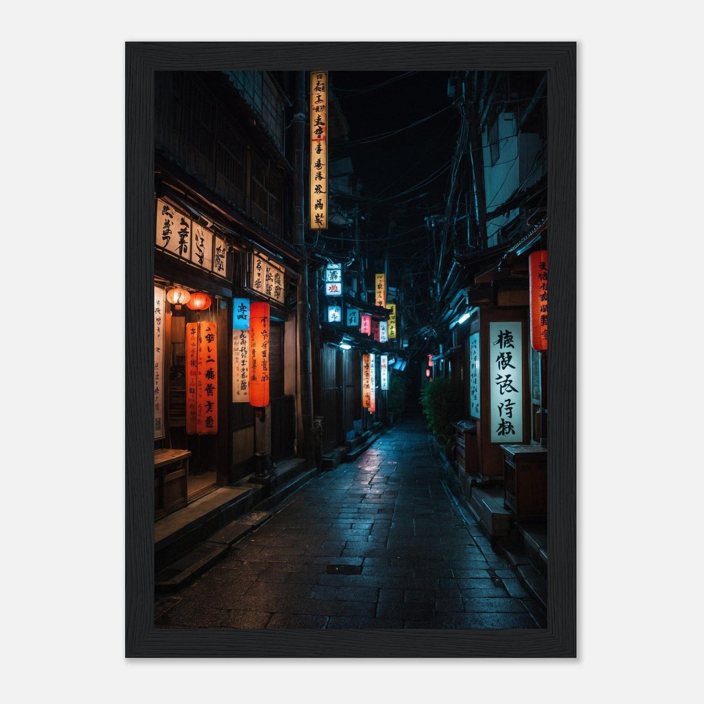 Premium Matte Paper Wooden Framed Poster - Exklusive Kunst in stilvollen Holzrahmen Print Material Modern Masterpieces A4 21x29.7 cm / 8x12″ Black frame 