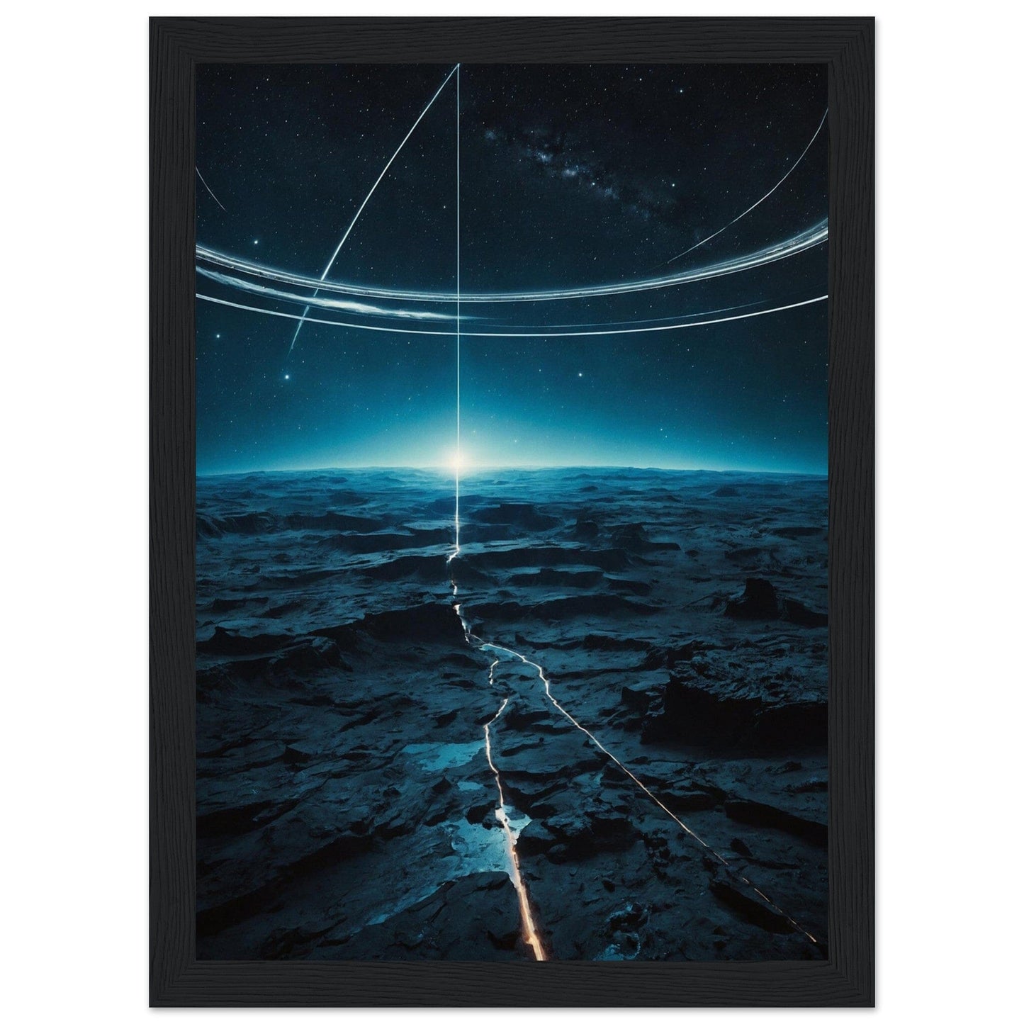 Premium Matte Paper Wooden Framed Poster - Exklusive Kunst in stilvollen Holzrahmen Print Material Modern Masterpieces A4 21x29.7 cm / 8x12″ Black frame 