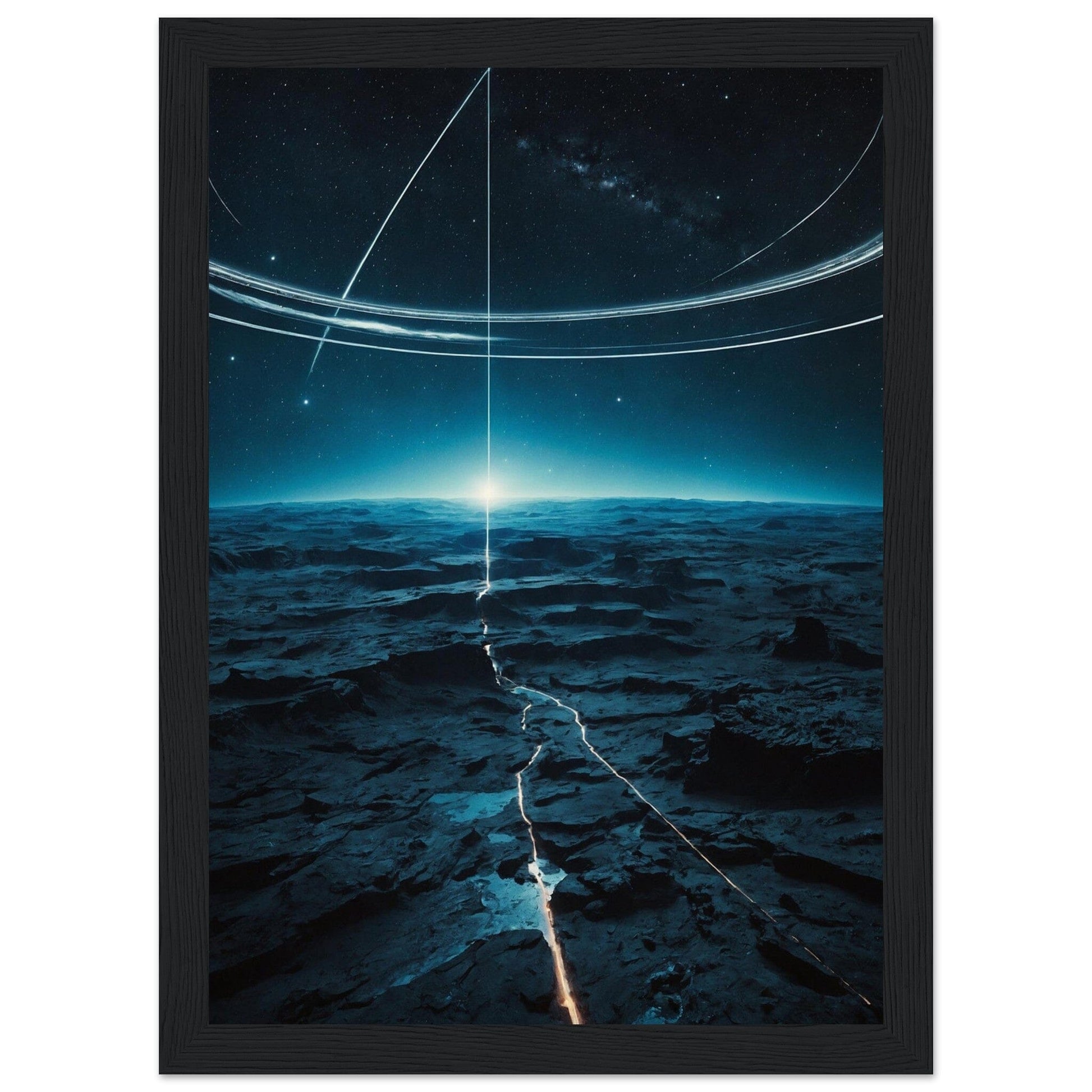 Premium Matte Paper Wooden Framed Poster - Exklusive Kunst in stilvollen Holzrahmen Print Material Modern Masterpieces A4 21x29.7 cm / 8x12″ Black frame 