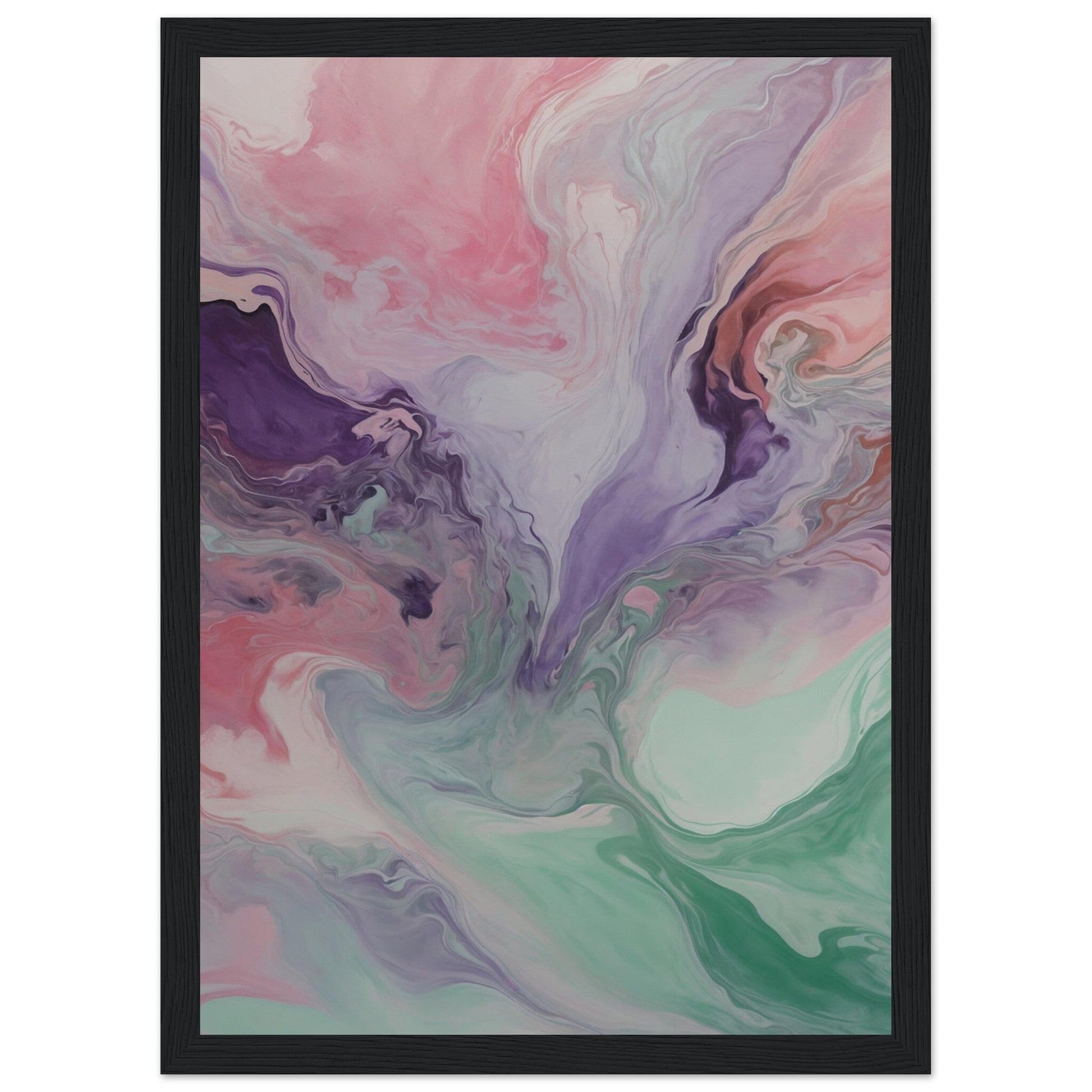 Premium Matte Paper Wooden Framed Poster - Exklusive Kunst in stilvollen Holzrahmen Print Material Modern Masterpieces A4 21x29.7 cm / 8x12″ Black frame 