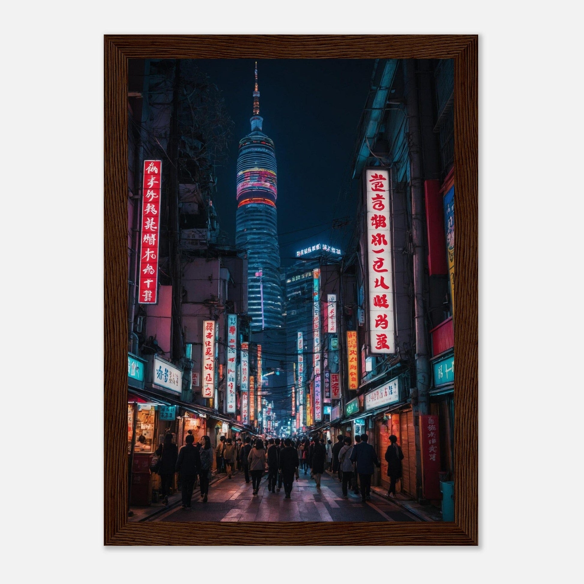Premium Matte Paper Wooden Framed Poster - Exklusive Kunst in stilvollen Holzrahmen Print Material Modern Masterpieces A4 21x29.7 cm / 8x12″ Dark wood frame 