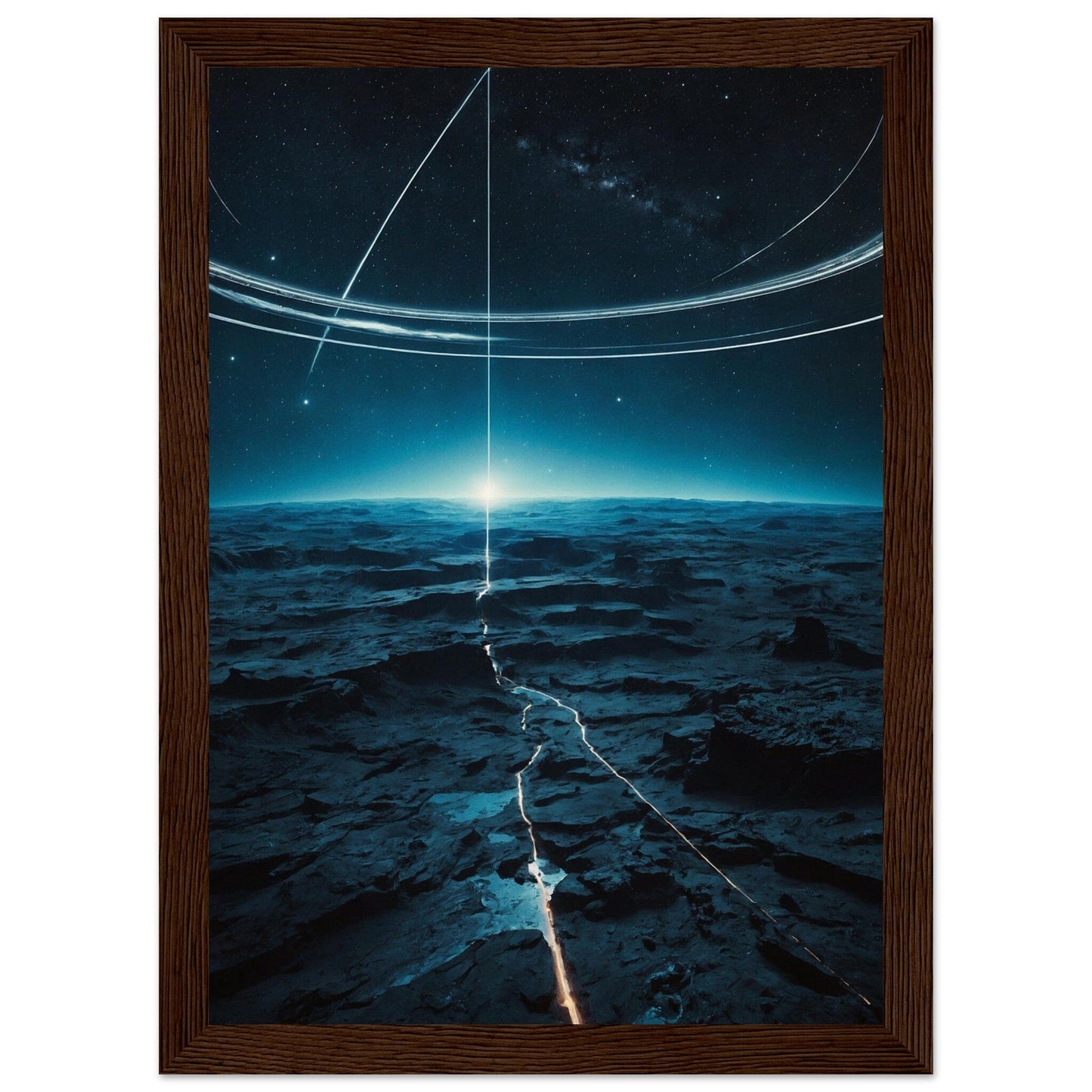 Premium Matte Paper Wooden Framed Poster - Exklusive Kunst in stilvollen Holzrahmen Print Material Modern Masterpieces A4 21x29.7 cm / 8x12″ Dark wood frame 