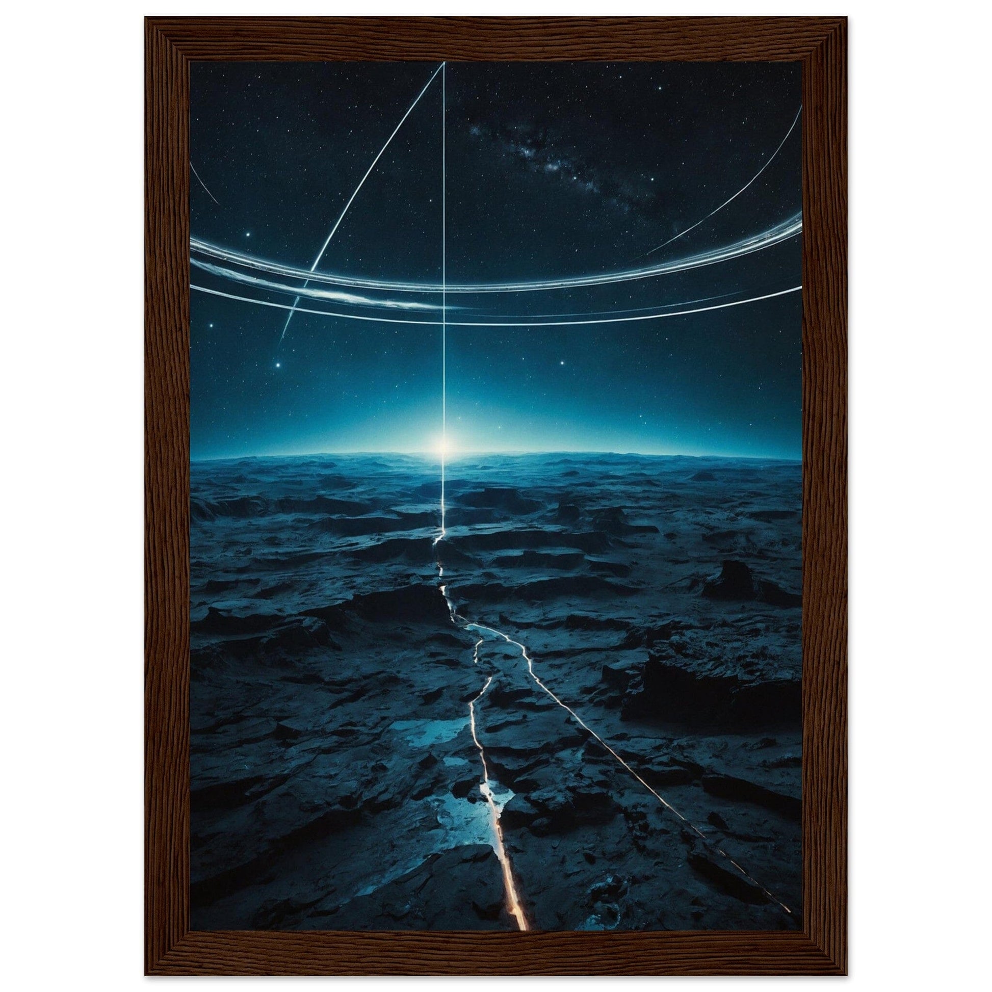 Premium Matte Paper Wooden Framed Poster - Exklusive Kunst in stilvollen Holzrahmen Print Material Modern Masterpieces A4 21x29.7 cm / 8x12″ Dark wood frame 
