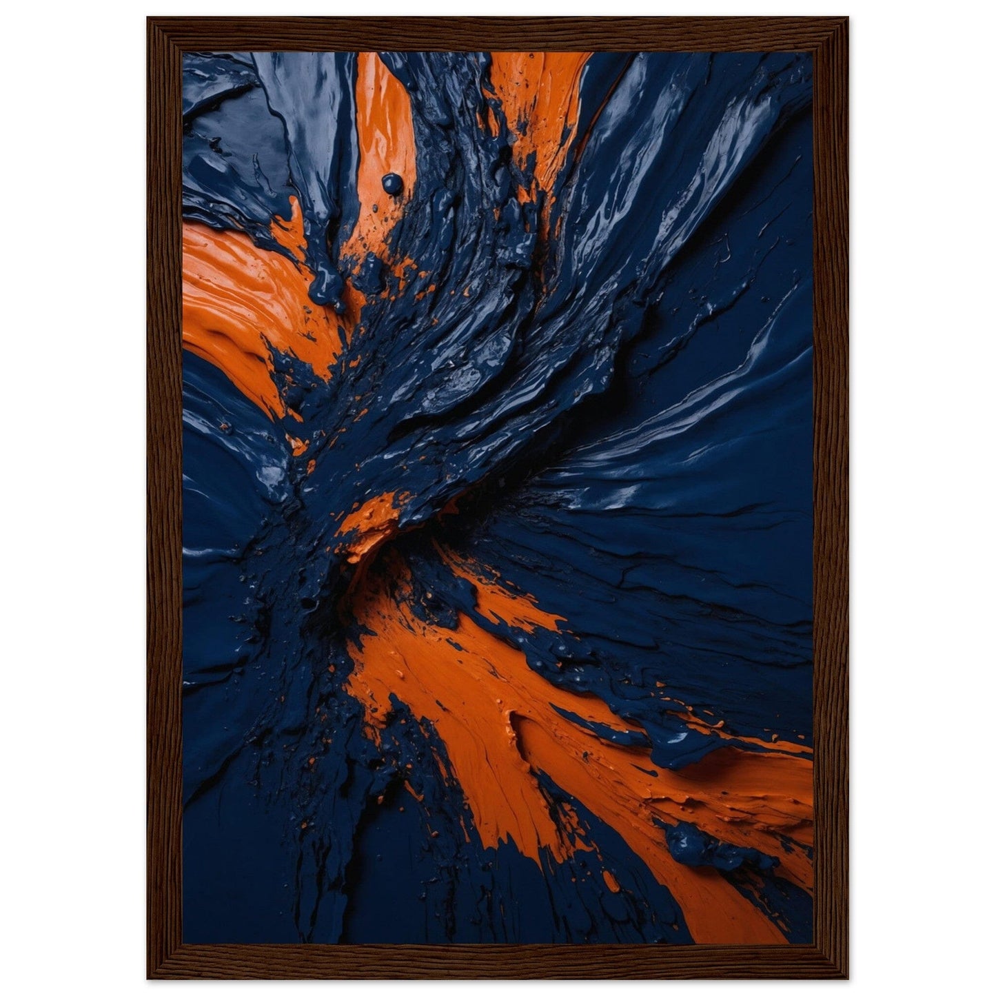 Premium Matte Paper Wooden Framed Poster - Exklusive Kunst in stilvollen Holzrahmen Print Material Modern Masterpieces A4 21x29.7 cm / 8x12″ Dark wood frame 
