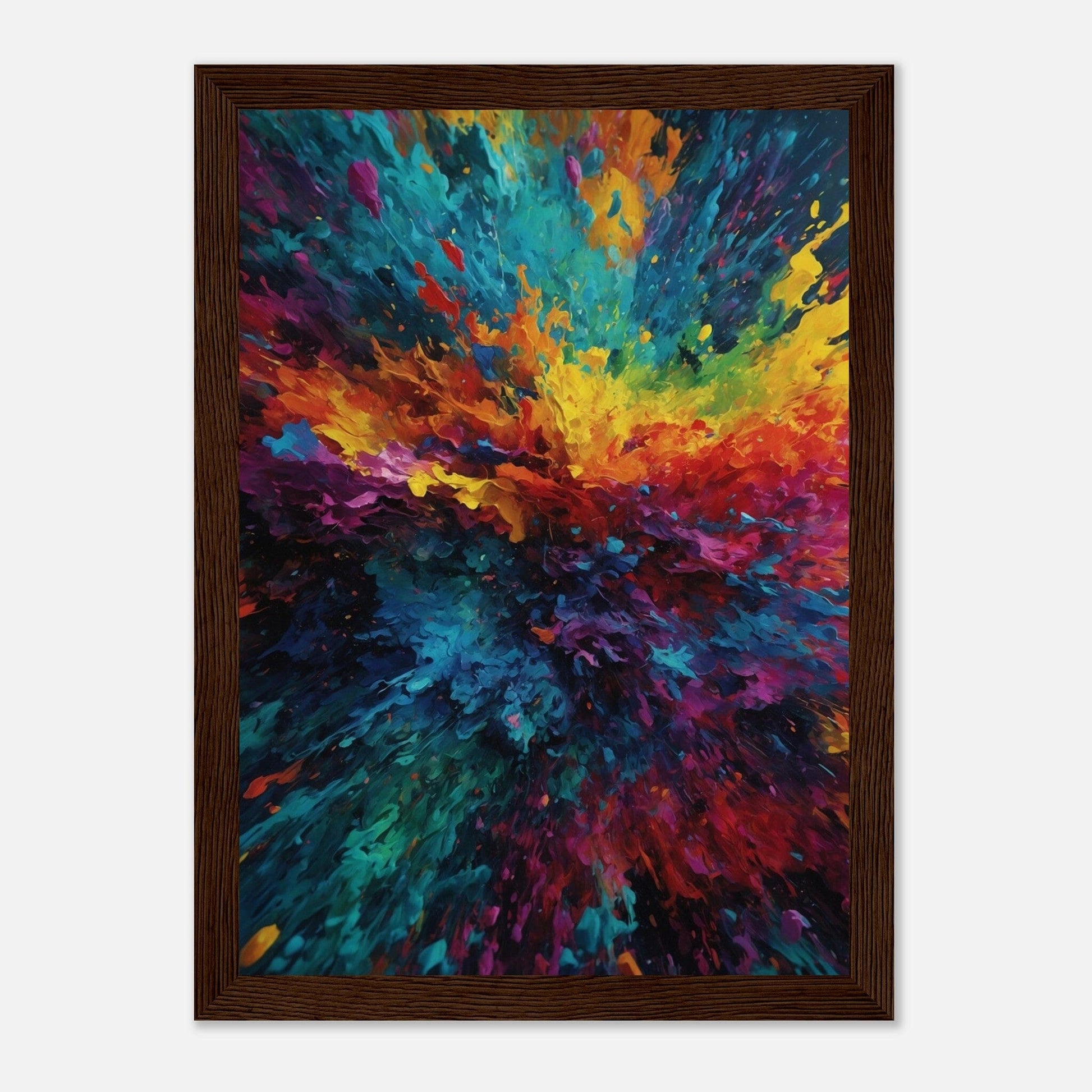 Premium Matte Paper Wooden Framed Poster - Exklusive Kunst in stilvollen Holzrahmen Print Material Modern Masterpieces A4 21x29.7 cm / 8x12″ Dark wood frame 
