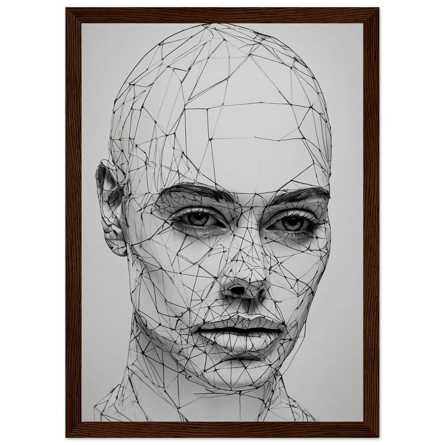 Premium Matte Paper Wooden Framed Poster - Exklusive Kunst in stilvollen Holzrahmen Print Material Modern Masterpieces A4 21x29.7 cm / 8x12″ Dark wood frame 
